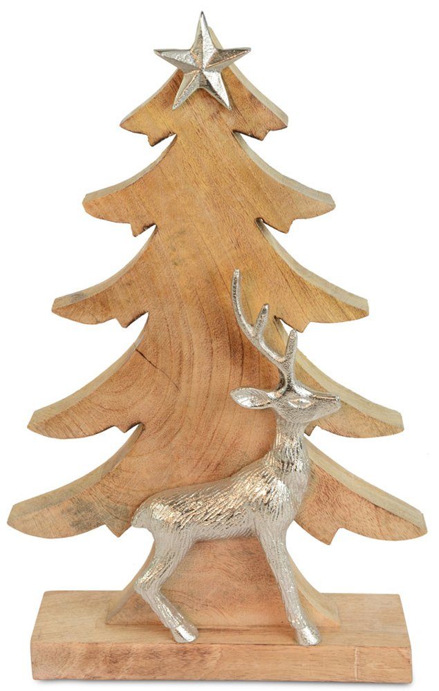RIFFELMACHER & WEINBERGER Christbaumschmuck Riffelmacher Deko Weihnachtsbaum mit Hirsch 74553
