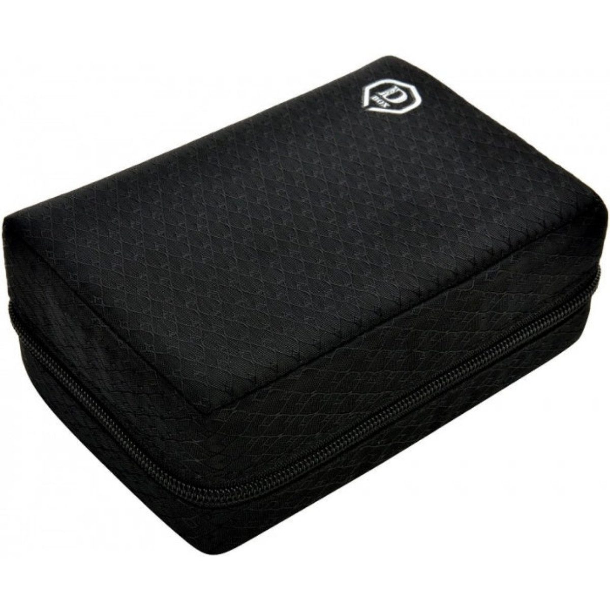 one80 Sporttasche Darttasche Double Dart Box Wallet Schwarz für 6 Pfeile, für 2 x 3er Dart-Pfeil-Set