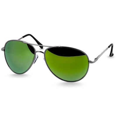 Caspar Sonnenbrille SG013 klassische Unisex Retro Pilotenbrille