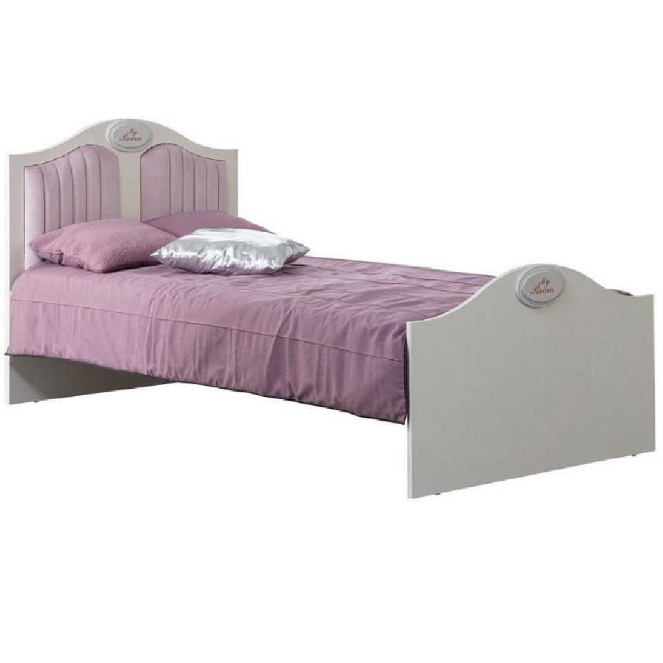Xlmoebel Jugendbett Luxuriöses Kinderbett aus Holz in Lila für stilvolles Kinderzimmer (1-tlg., Jugendbett 100 x 200 cm), Hergestellt in Europa