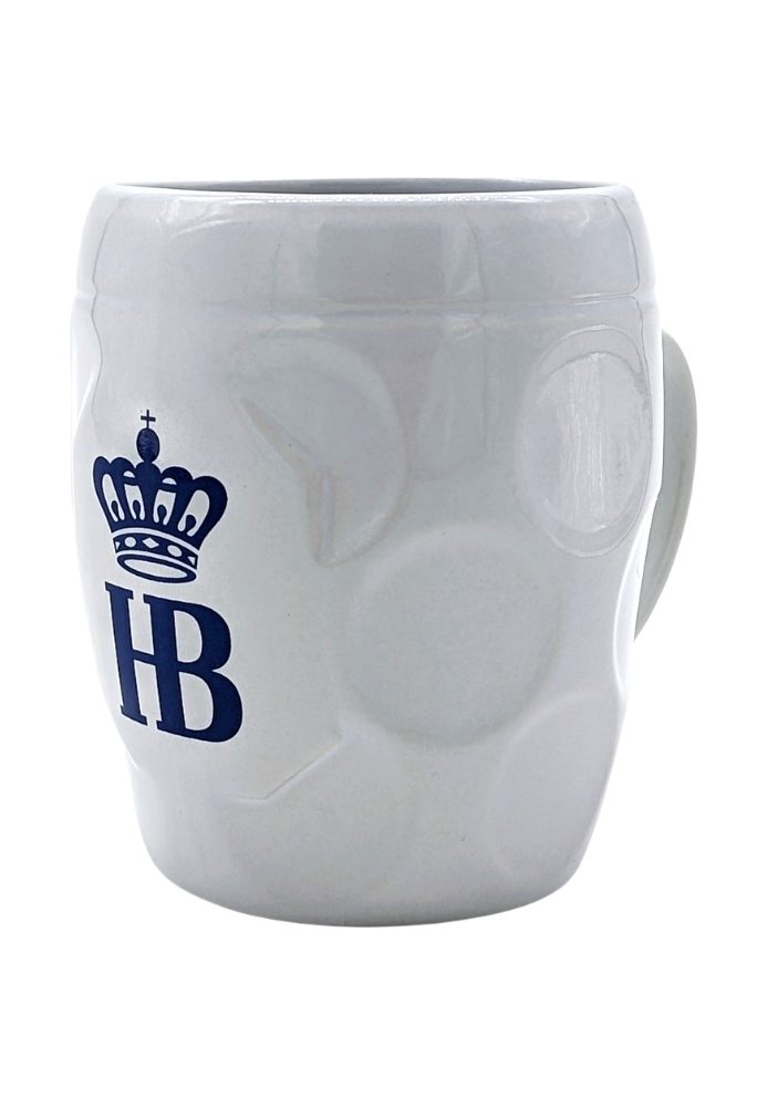 Hofbräuhaus München Tasse „Isarseidel“ – Maßkrug trifft Kaffeebecher, Keramik, 0,5 l Fassungsvermögen