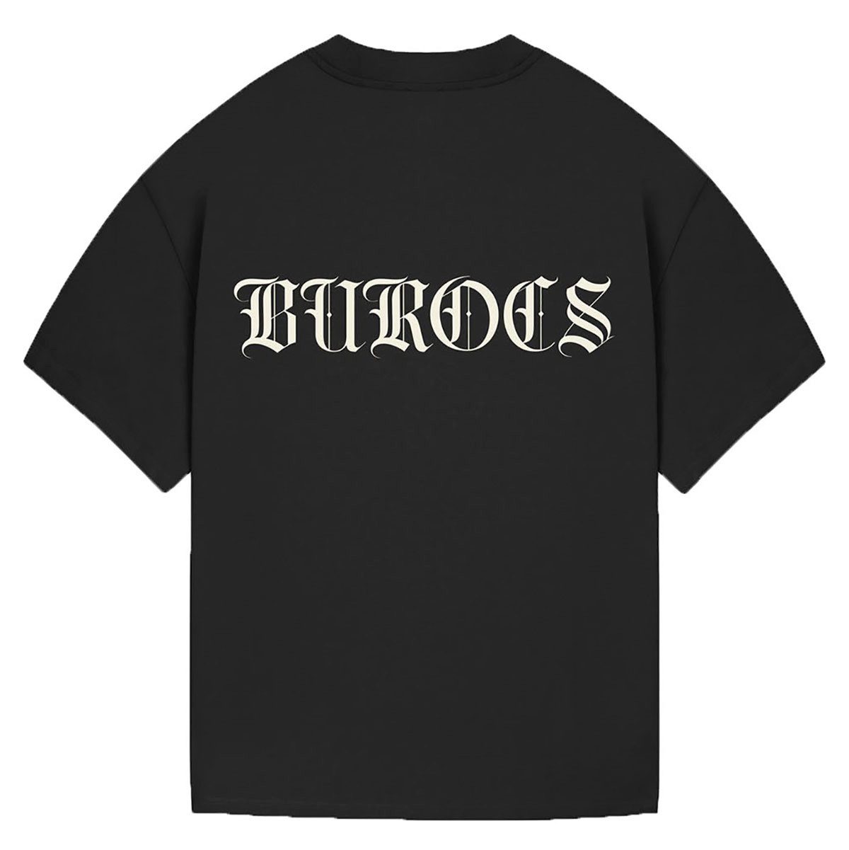 Burocs T-Shirt Old English Kontrast Nähte