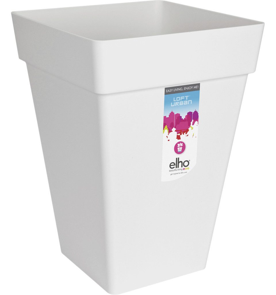 Elho Blumentopf Elho Pflanztopf Loft Urban 30 x 30 x 30 cm weiß