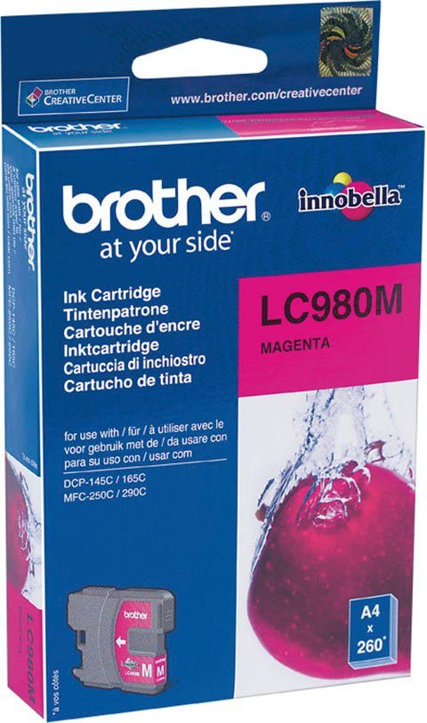 magenta Brother Tintenpatrone LC-980M