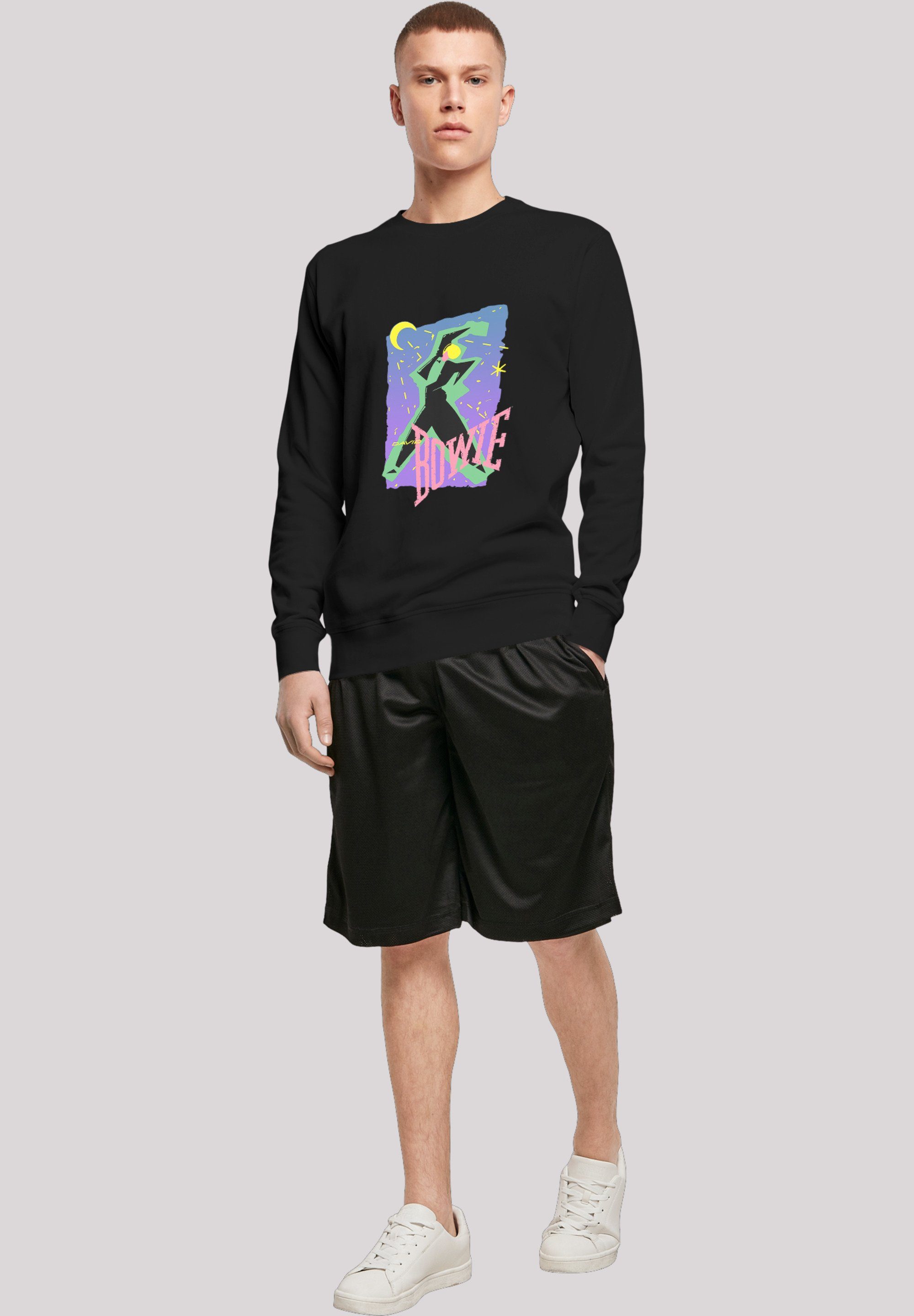 Herren Pullover F4NT4STIC Sweatshirt Sweatshirt David Bowie Moonlight Dance