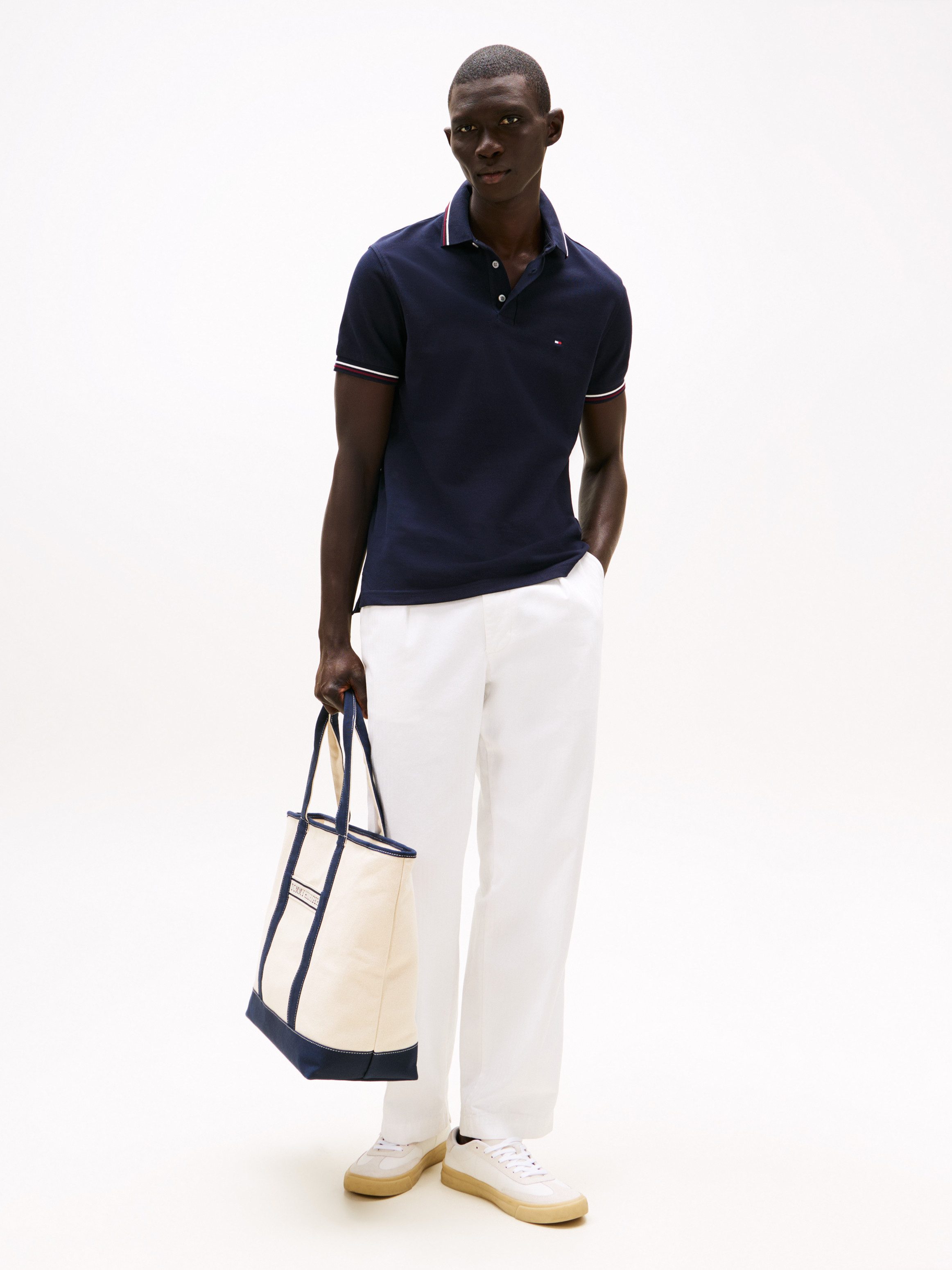 Tommy Hilfiger Poloshirt TIPPED SLIM FIT POLO mit Kontrast-Details
