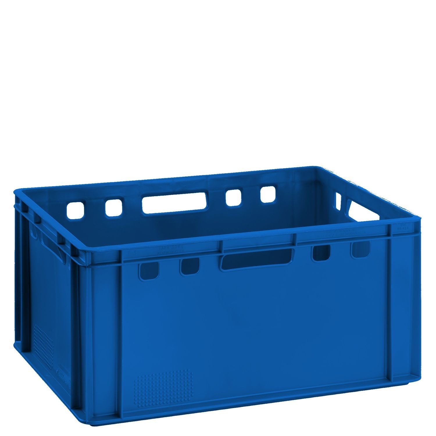 BURI Transportbehälter Fleischkiste E3 blau Lagerkiste Eurobox lebensmittelecht stapelbar, (1-St)