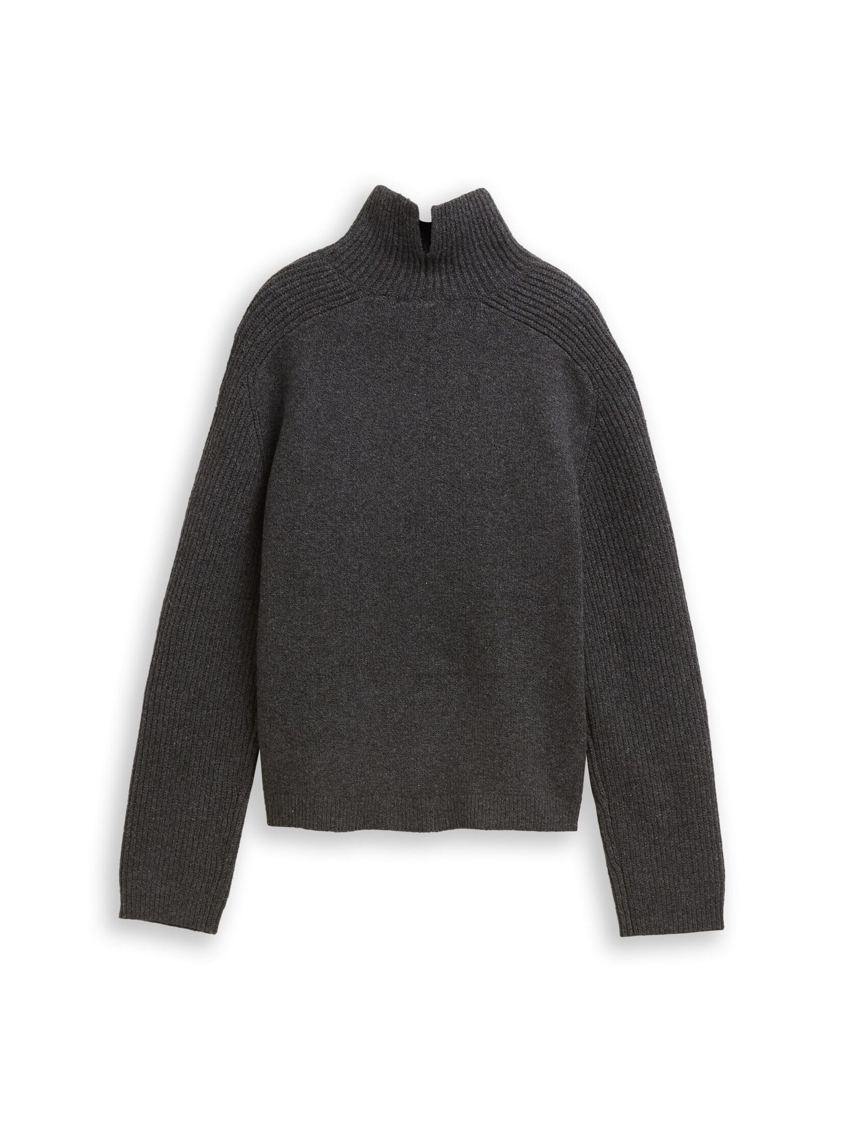 TOM TAILOR Denim Strickpullover Pullover & Strickjacken Relaxed Fit Strickpullover mit Stehkragen