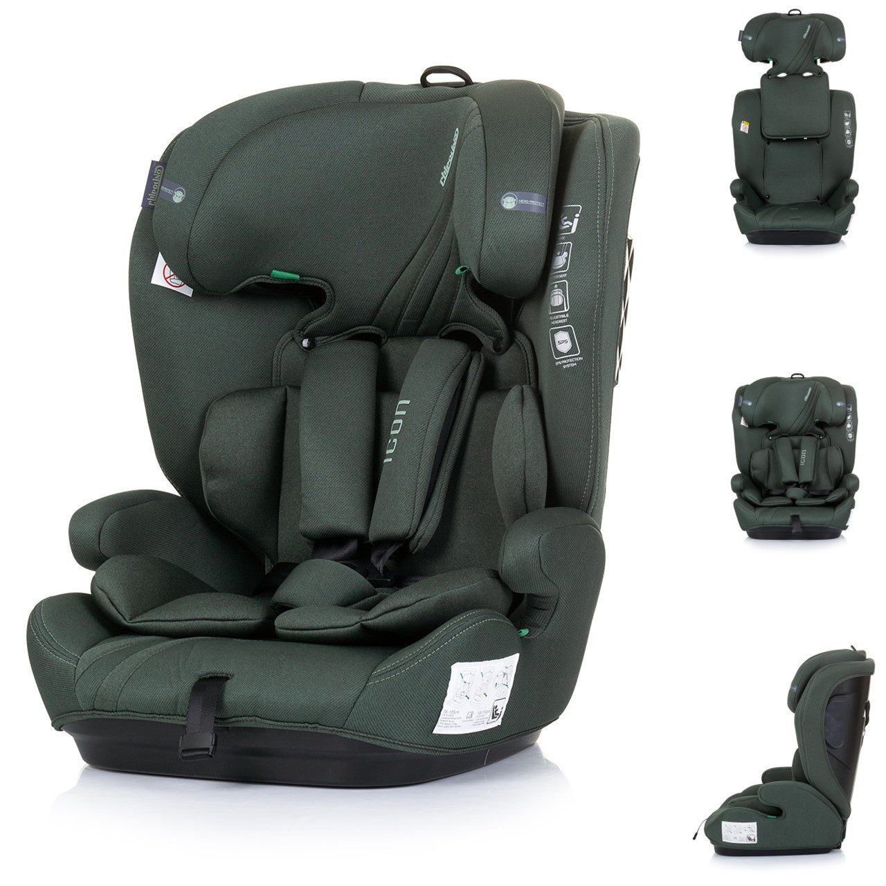 Chipolino Autokindersitz Kindersitz Icon i-Size 76-150, bis: 36 kg, Gruppe 1/2/3 Isofix verstellbar