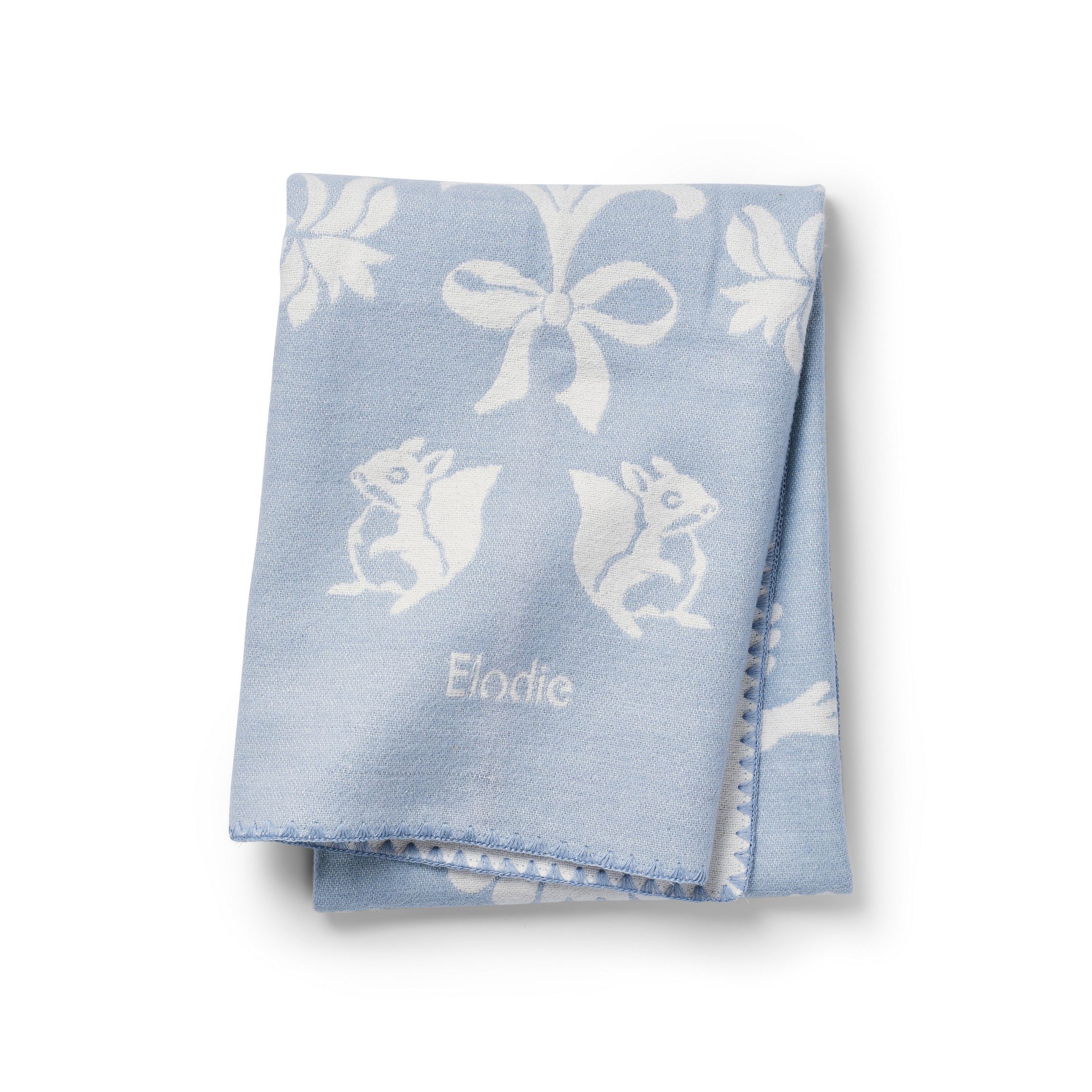 Babydecke Elodie Details - Jacquard Decke - Blueberry Bliss - 100x75 cm, Elodie, Babydecke, Kuscheldecke