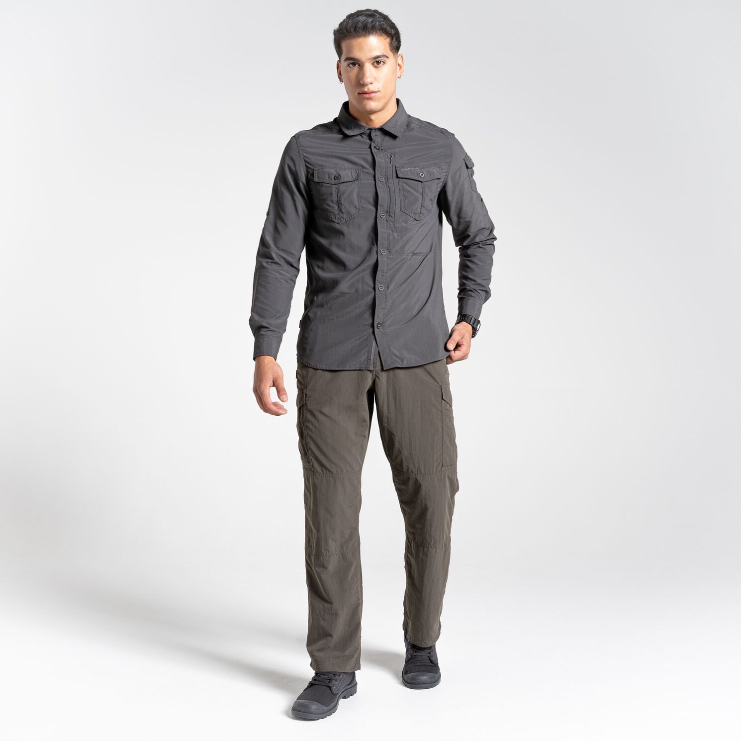 Craghoppers Skihose Craghoppers - NL Cargo Herren Outdoorhose mit NosiLife, dunkelgrün