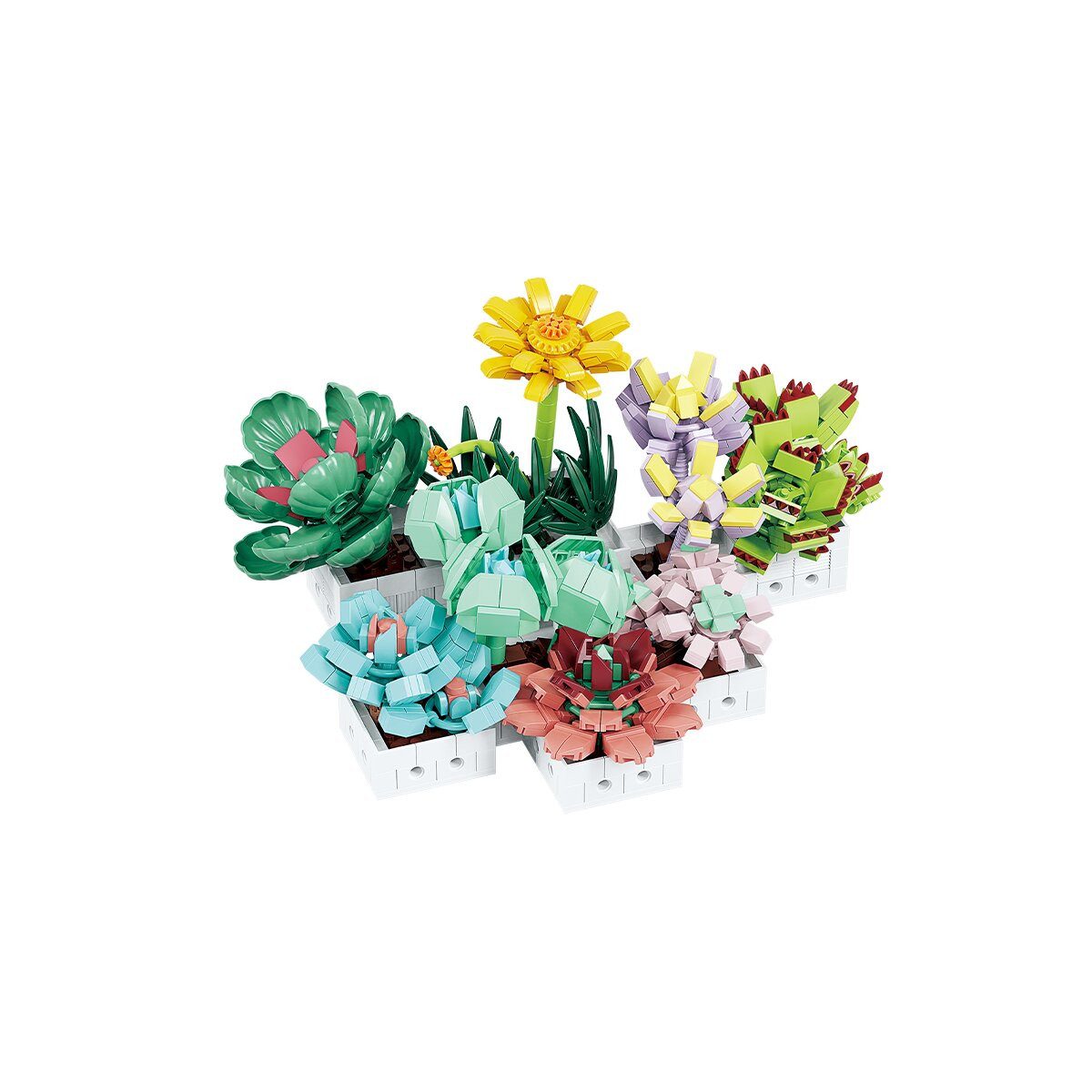 Woma WOMA Sukkulenten Pflanzen Klemmbausteine W8842 Spielbausteine