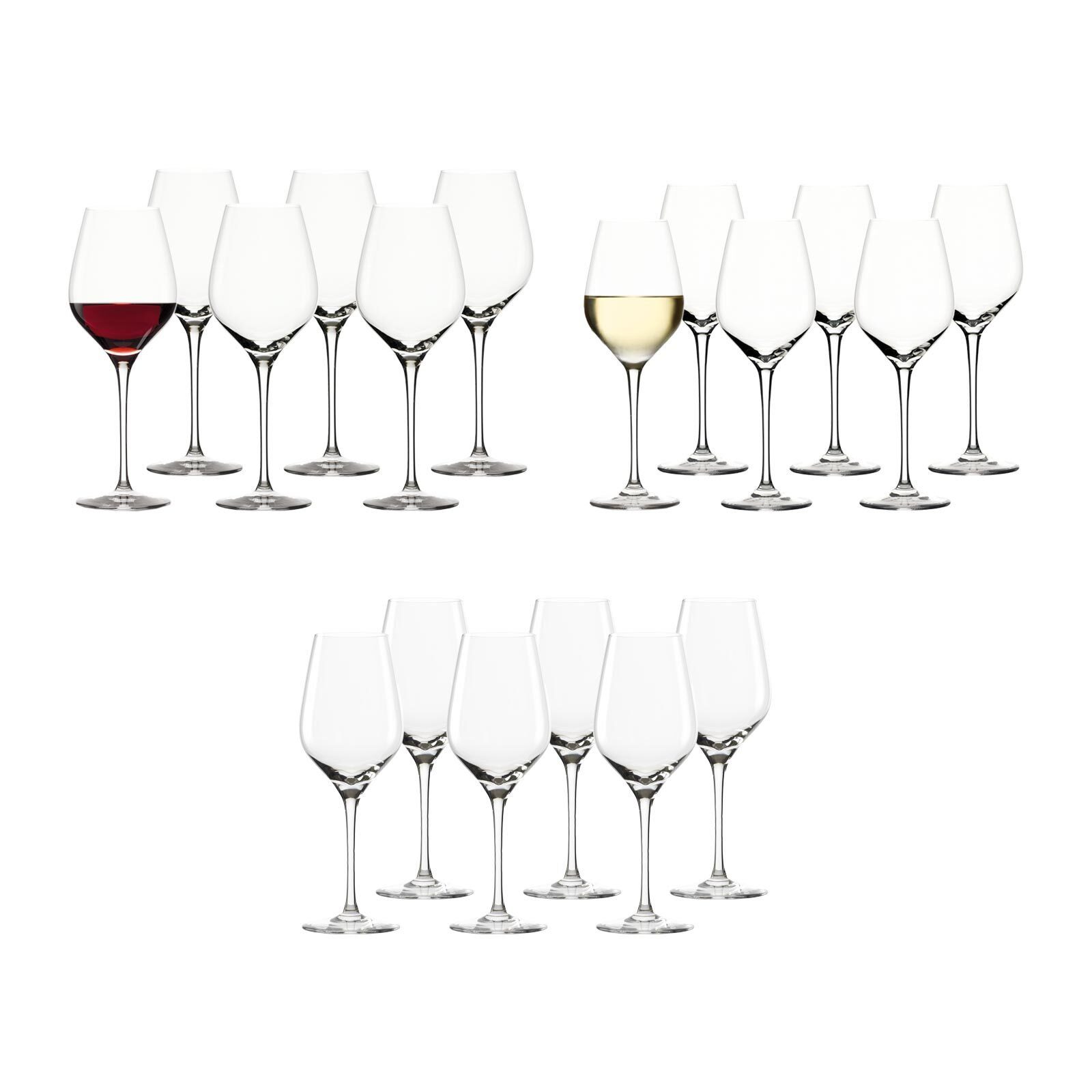 Royal Exquisit Tastinggläser Wein Glas Stölzle Glas Set, 18er