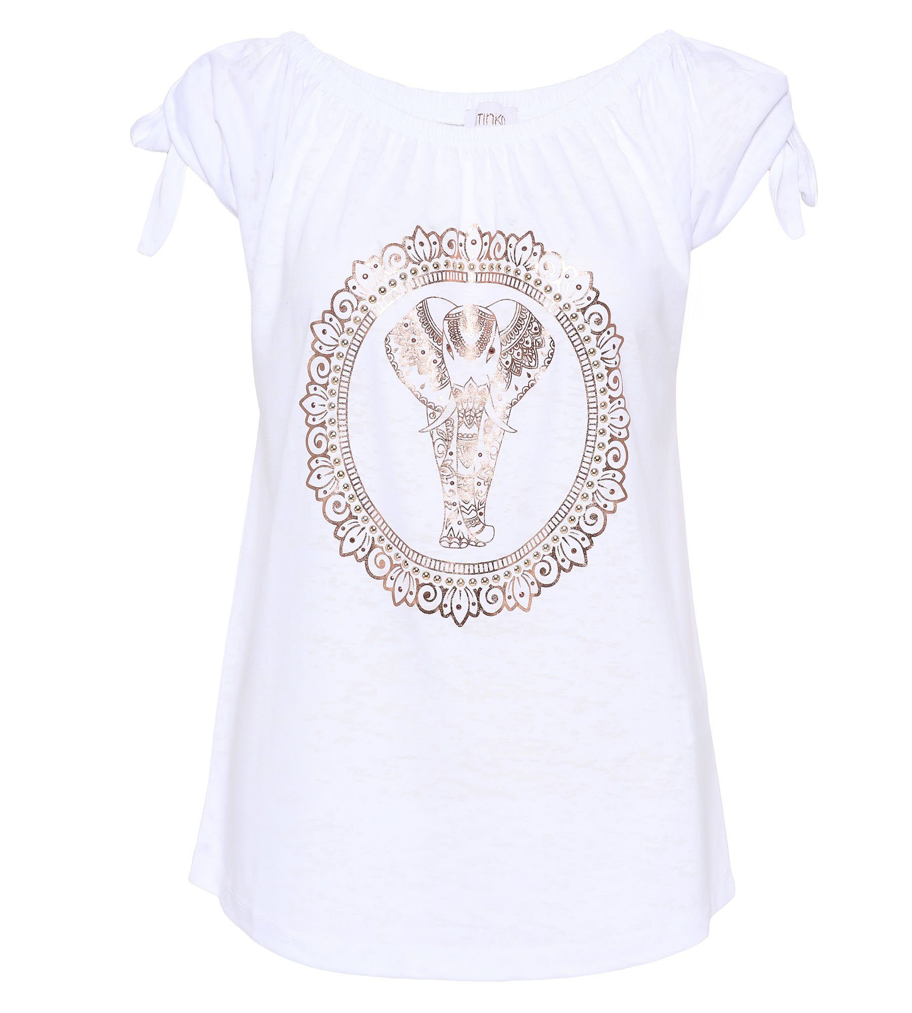 atinka T-Shirt Carmenshirt mit Elephant-Motiv