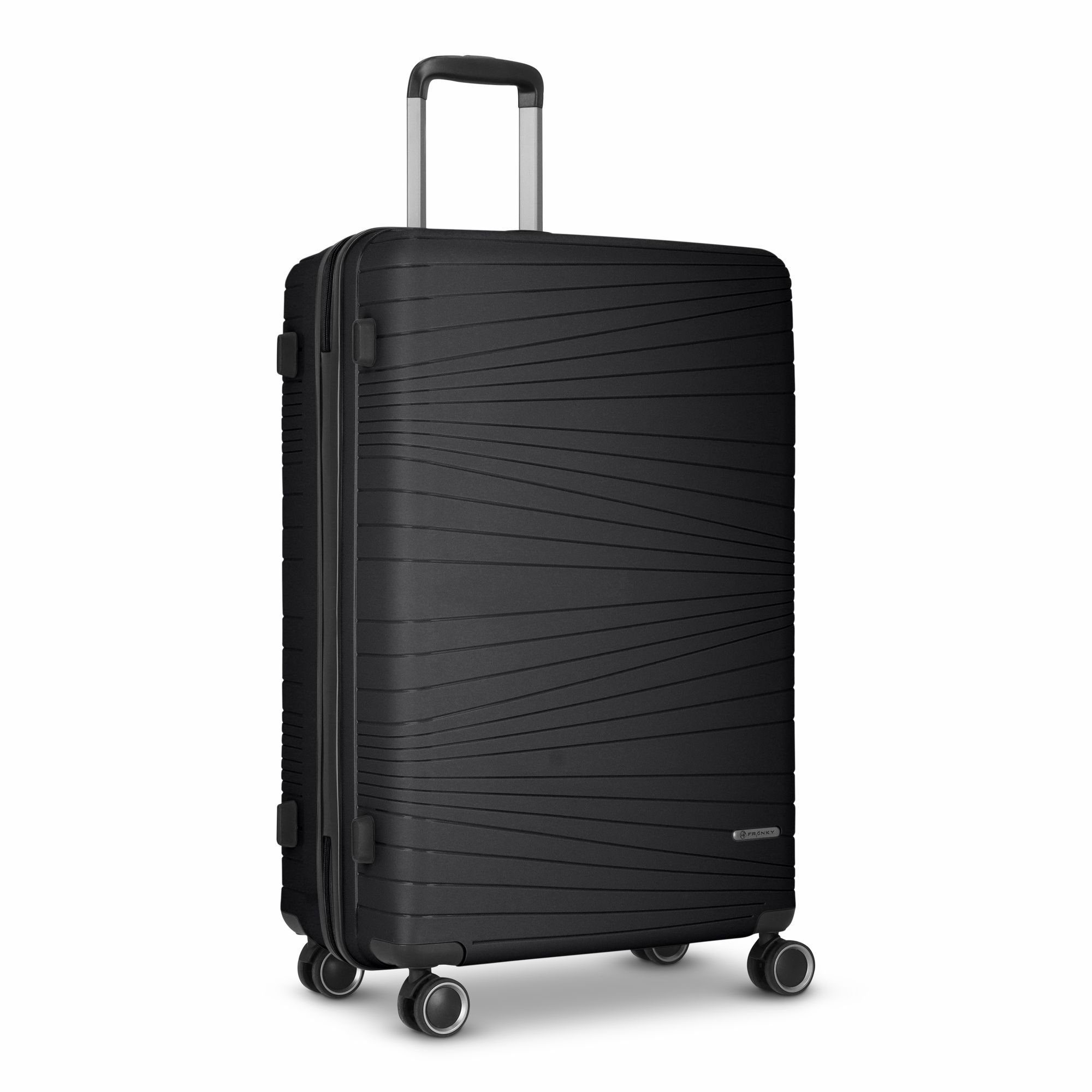 Franky Hartschalen-Trolley Dallas Polypropylen 4 Rollen, 3.0, black