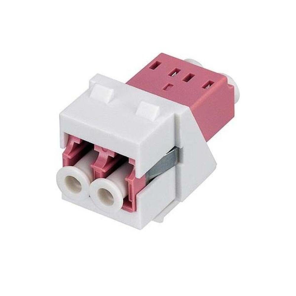 Rutenbeck Rutenbeck LC-D Keystone Modul KMK-LC-D OM4 vio rw Netzwerk-Patch-Panel