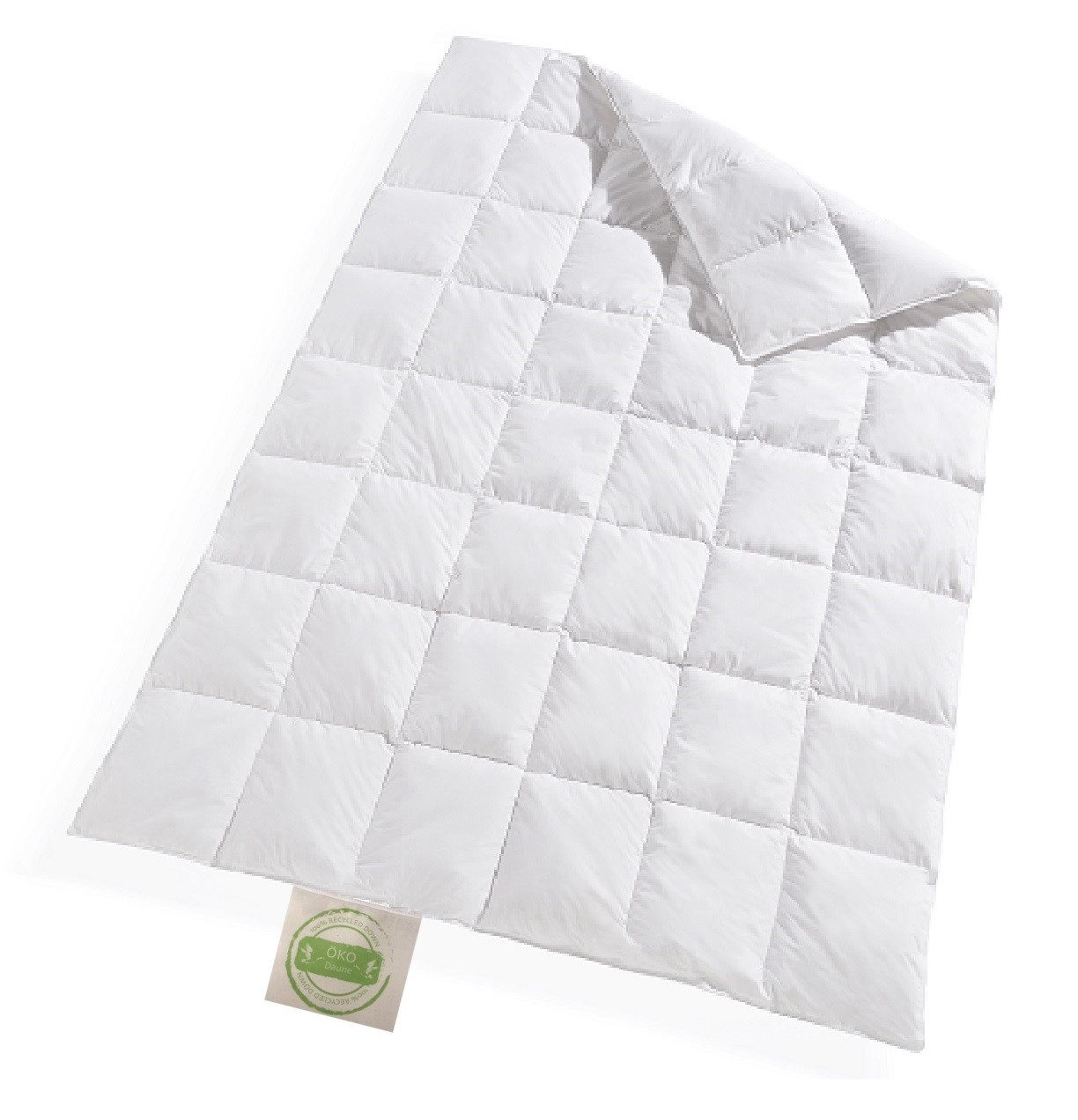 Öko Daune Daunenbettdecke Übergangsdecke Daune recycelt nachhaltig ökologisch, Füllung: recycelte Daune, nicht spezifiziert, recycelte Daune, nicht spezifiziert