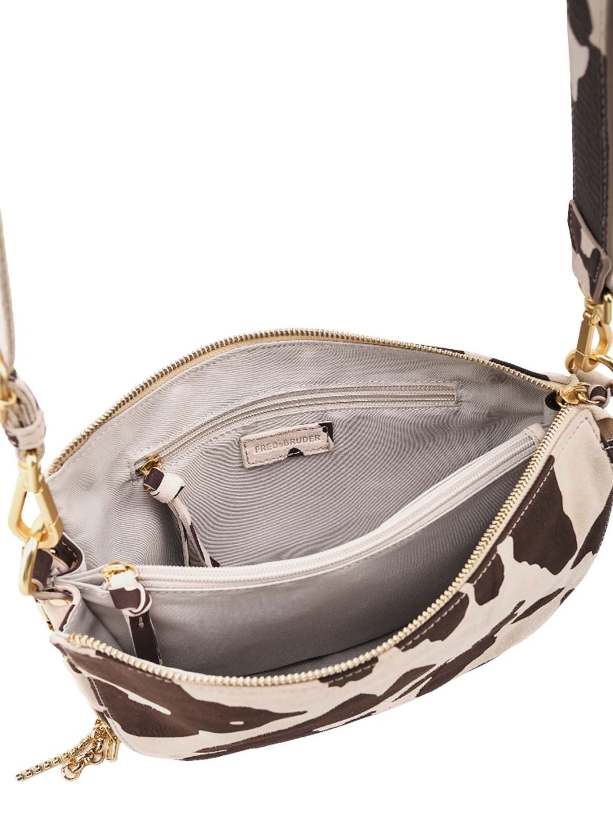 FREDsBRUDER Umhängetasche Crossbag, aus echtem Schafsleder
