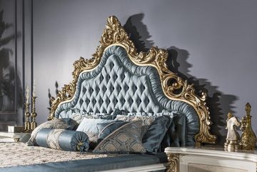 JVmoebel Bett Luxus Doppel Bett Chesterfield Barock Betten Schlafzimmer Möbel Knöpfe (Bett)