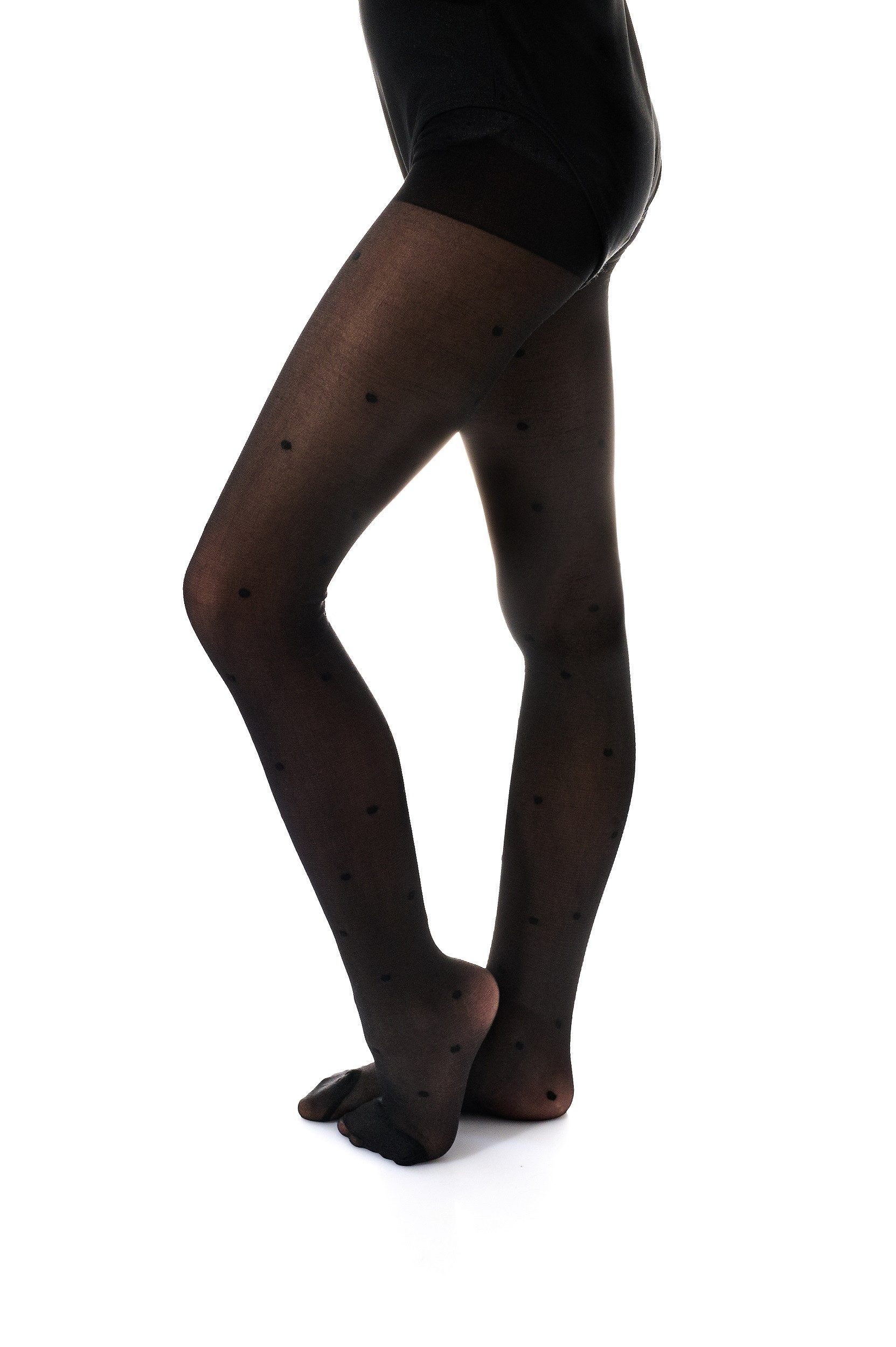 Aurellie Strumpfhose Kinderstrumpfhose mit Punktmuster 20 DEN