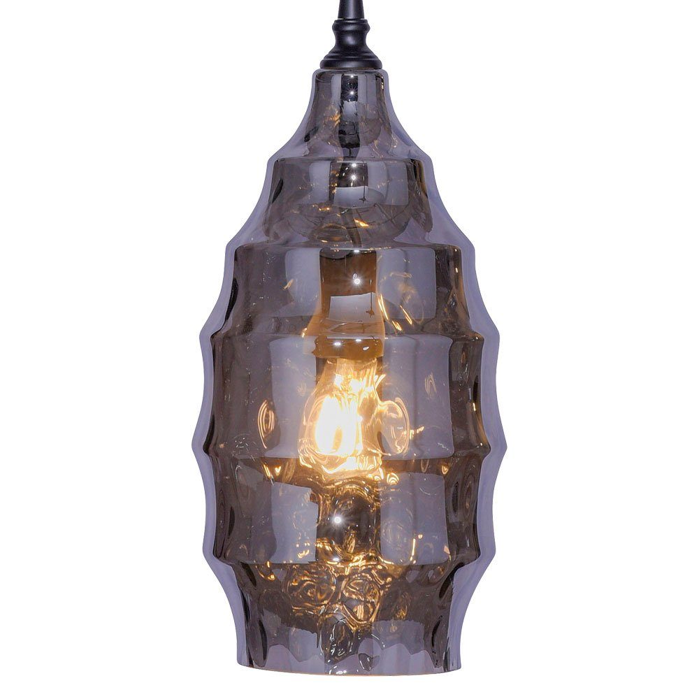 Warmweiß, Pendelleuchte, Fernbedienung Farbwechsel, Decken Leuchte etc-shop rauch Leuchtmittel Glas inklusive, Pendel Lampe LED Vintage Hänge