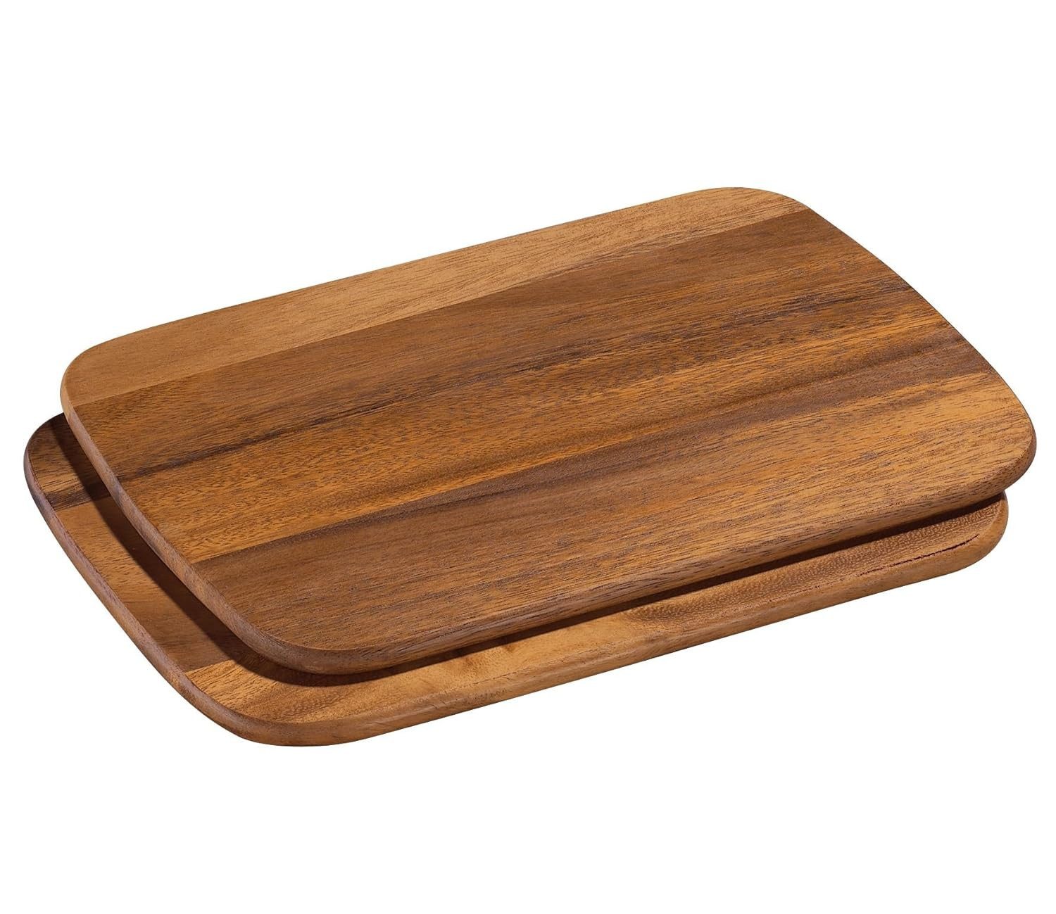 ZASSENHAUS Frühstücksbrett Frühstücksbrettchen Holz 2er Set 28 x 20 cm, Akazienholz, (2er Set, 2-St)