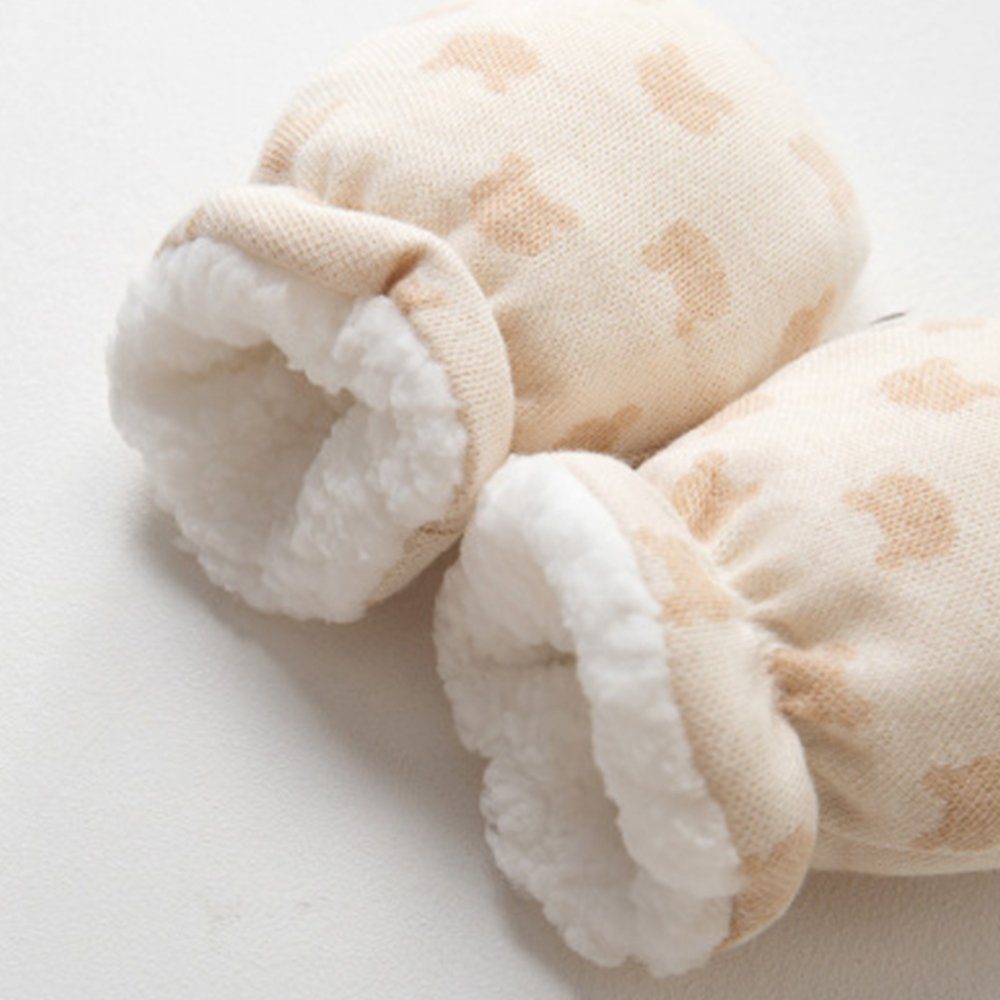 Lubgitsr Handschuhe Baby Baby Paare Handschuhe 3 Strickhandschuhe Baumwoll Fäustling Warme
