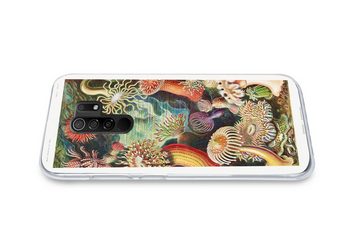 MuchoWow Handyhülle Ernst Haeckel - Anemone - Retro - Natur - Pflanzen - Meer, Phone Case, Handyhülle Xiaomi Redmi 9, Silikon, Schutzhülle