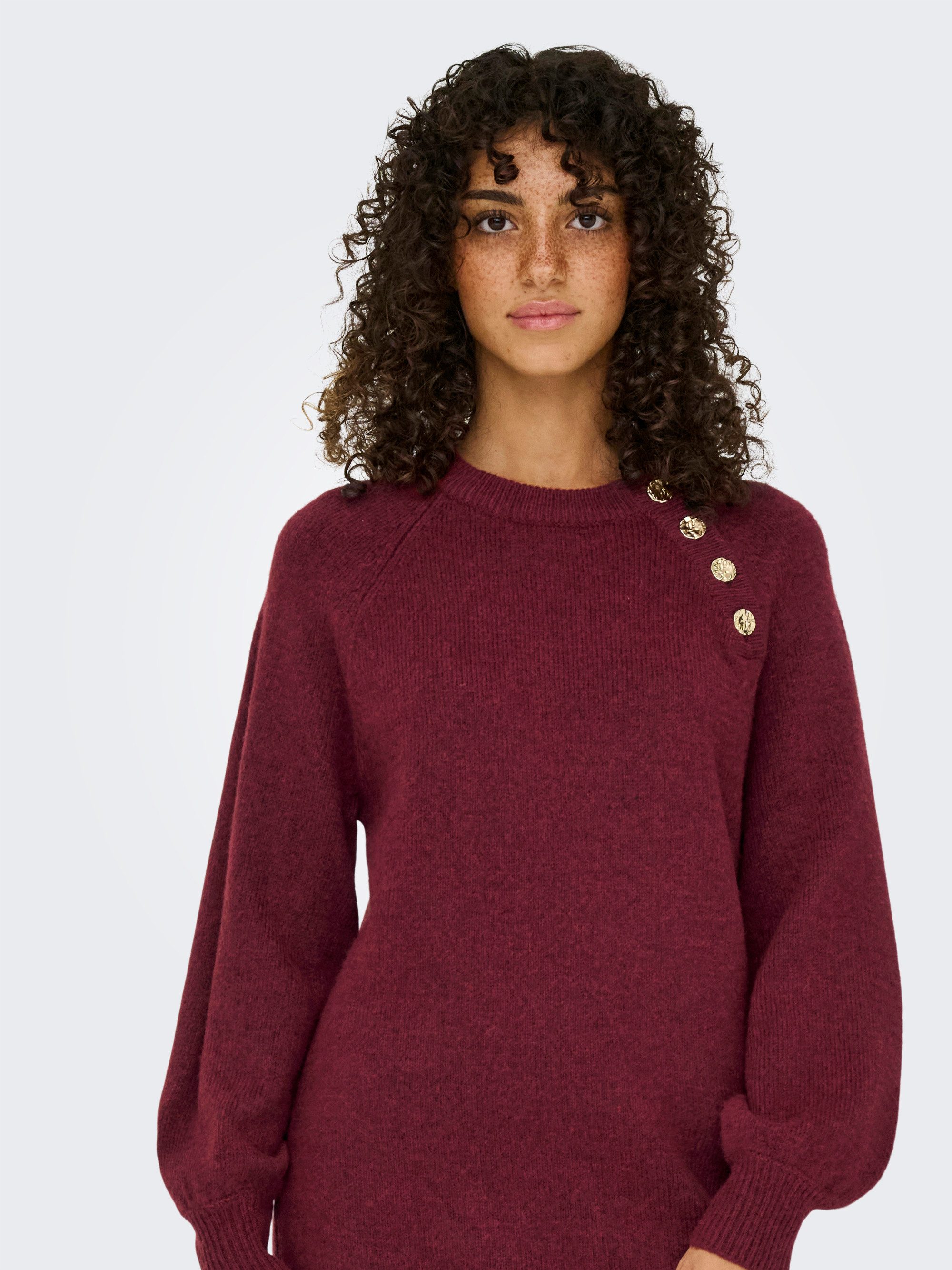 ONLY Midikleid ONLEMMA LIFE LS BUTTON ONEC DRESS CC KNT Sommerkleid günstig online kaufen