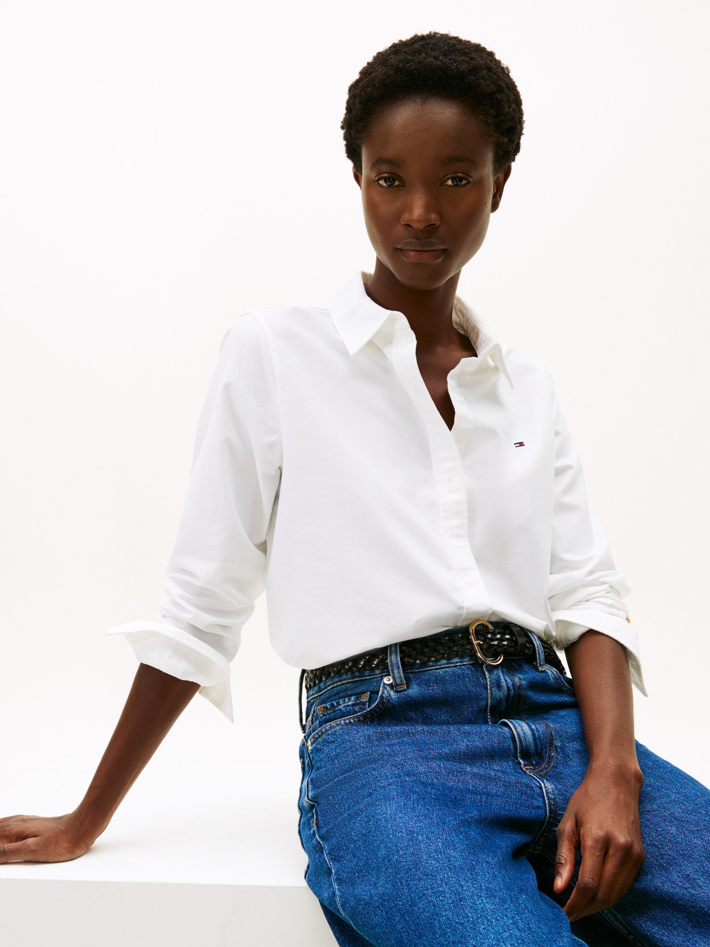 Tommy Hilfiger Hemdbluse COTTON EASY SHIRT