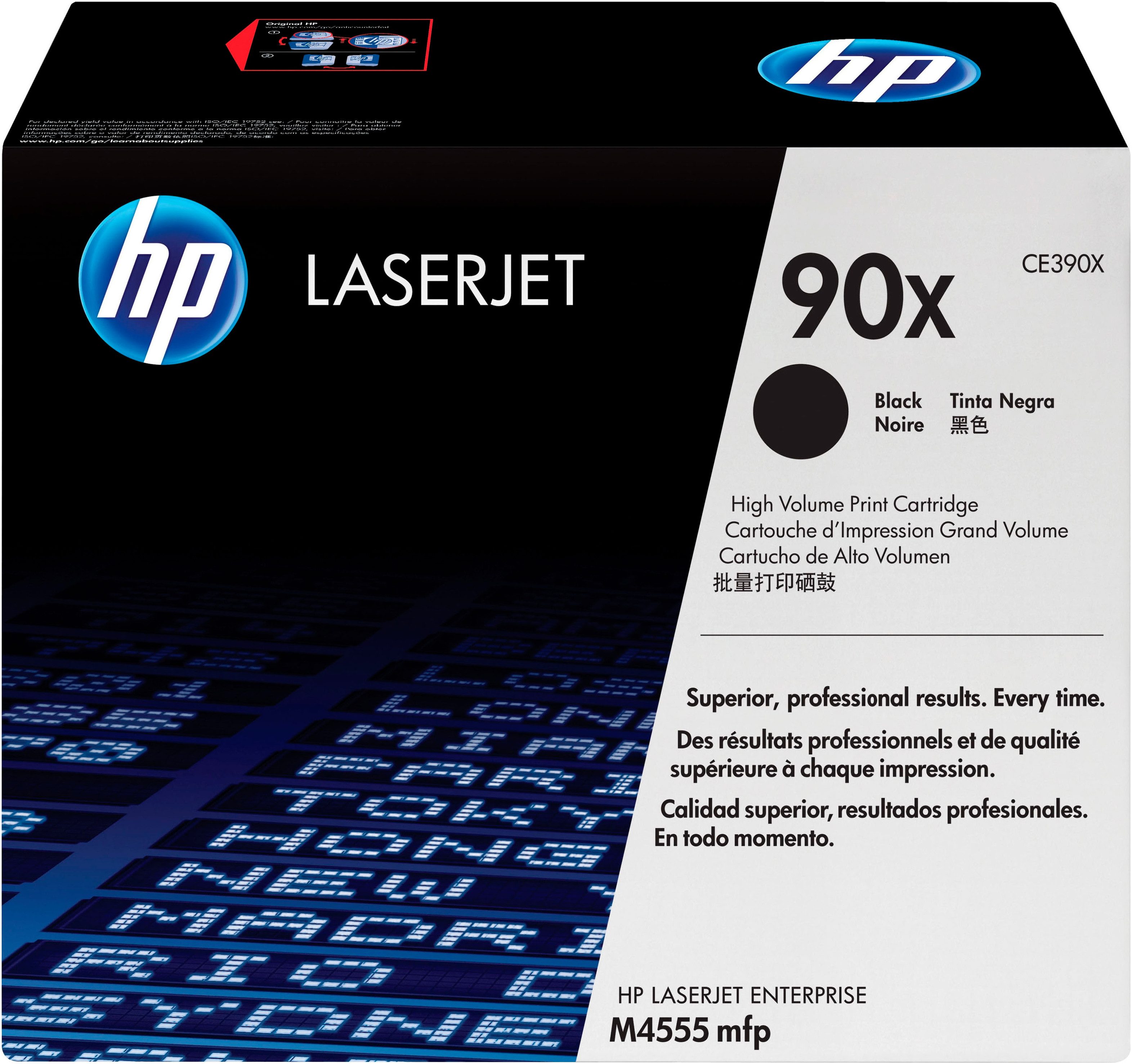 HP Tonerpatrone HP original Toner 90, Größen A/X/XD schwarz/black