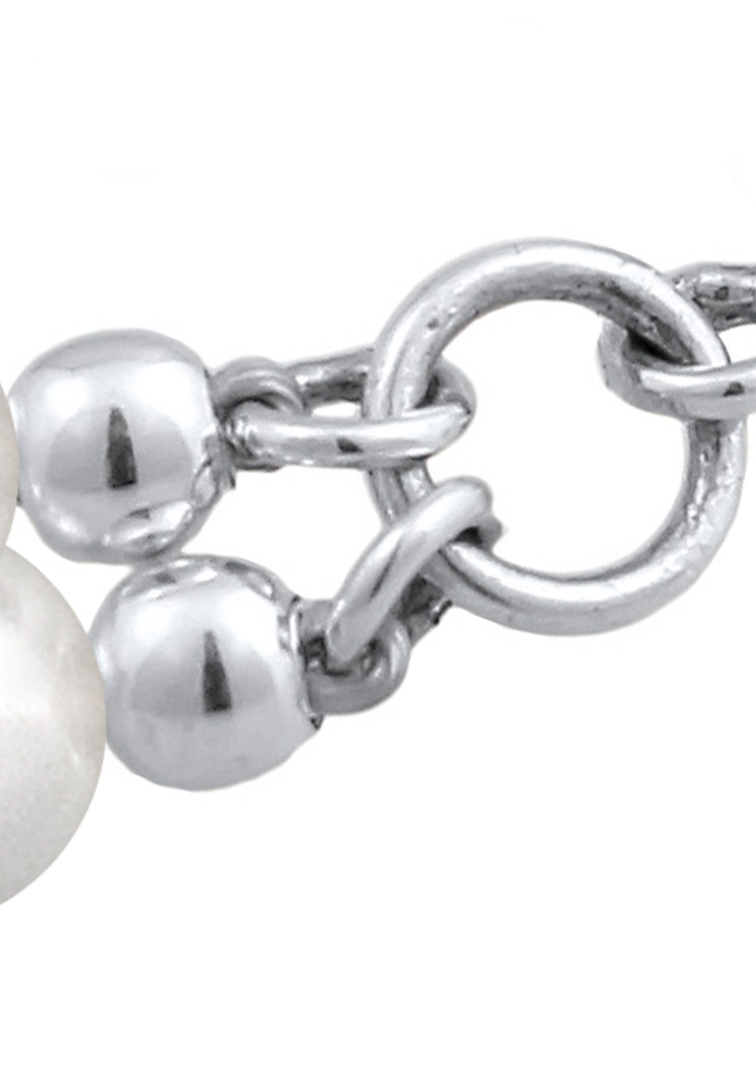 Elli Perlenarmband Muschelkernperle 2-reihig 925 Sterling Silber