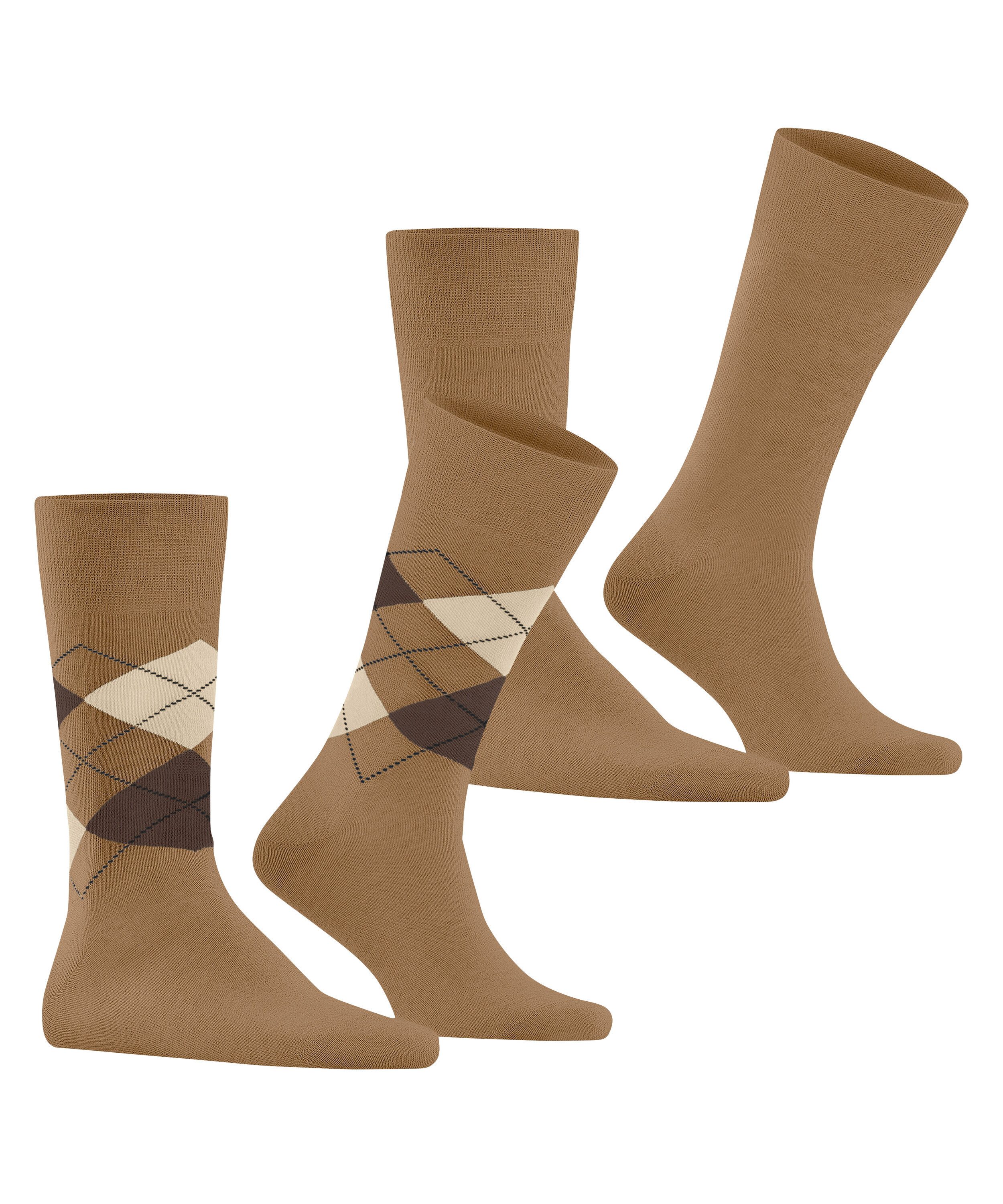 Burlington Socken Everyday Argyle Mix (2 Paar) atmungsaktiv, Einheitsgröße 40-46, Argyle-Muster – Bild 2 von 5