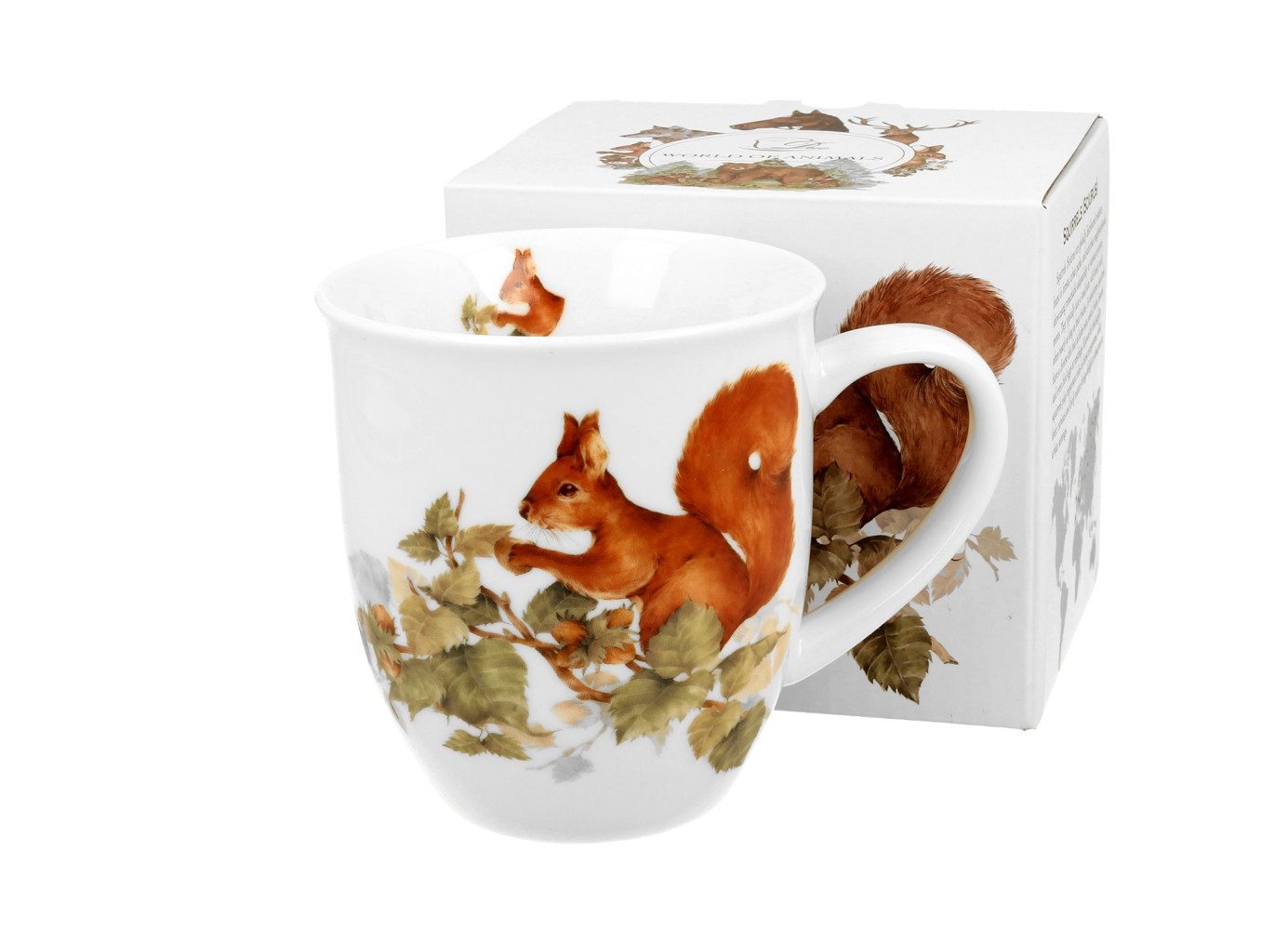 Duo-Gift Tasse Squirrel Eichhörnchen Porzellan 0,4 L mit Geschenkkarton, 1-tlg.
