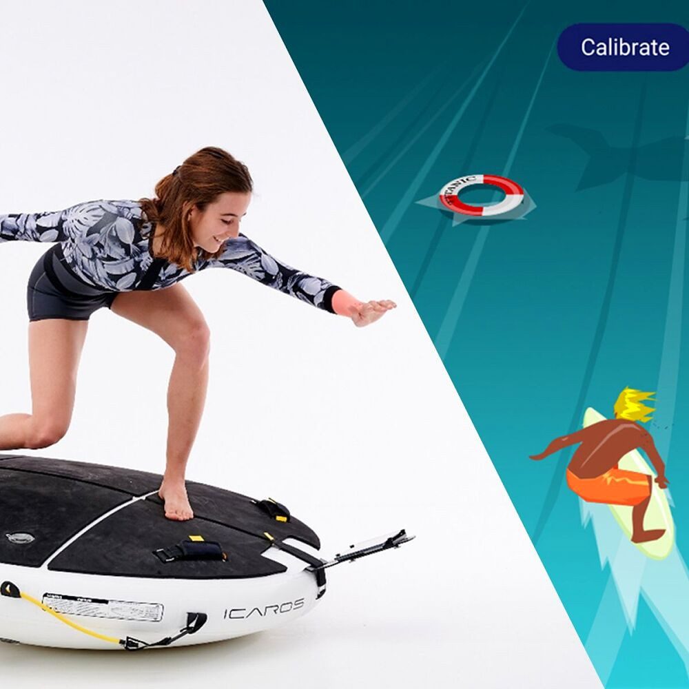 Balancetrainer Balance-Board Cloud, Analog, mit Smartphone, Tablet und VR-Brille nutzbar