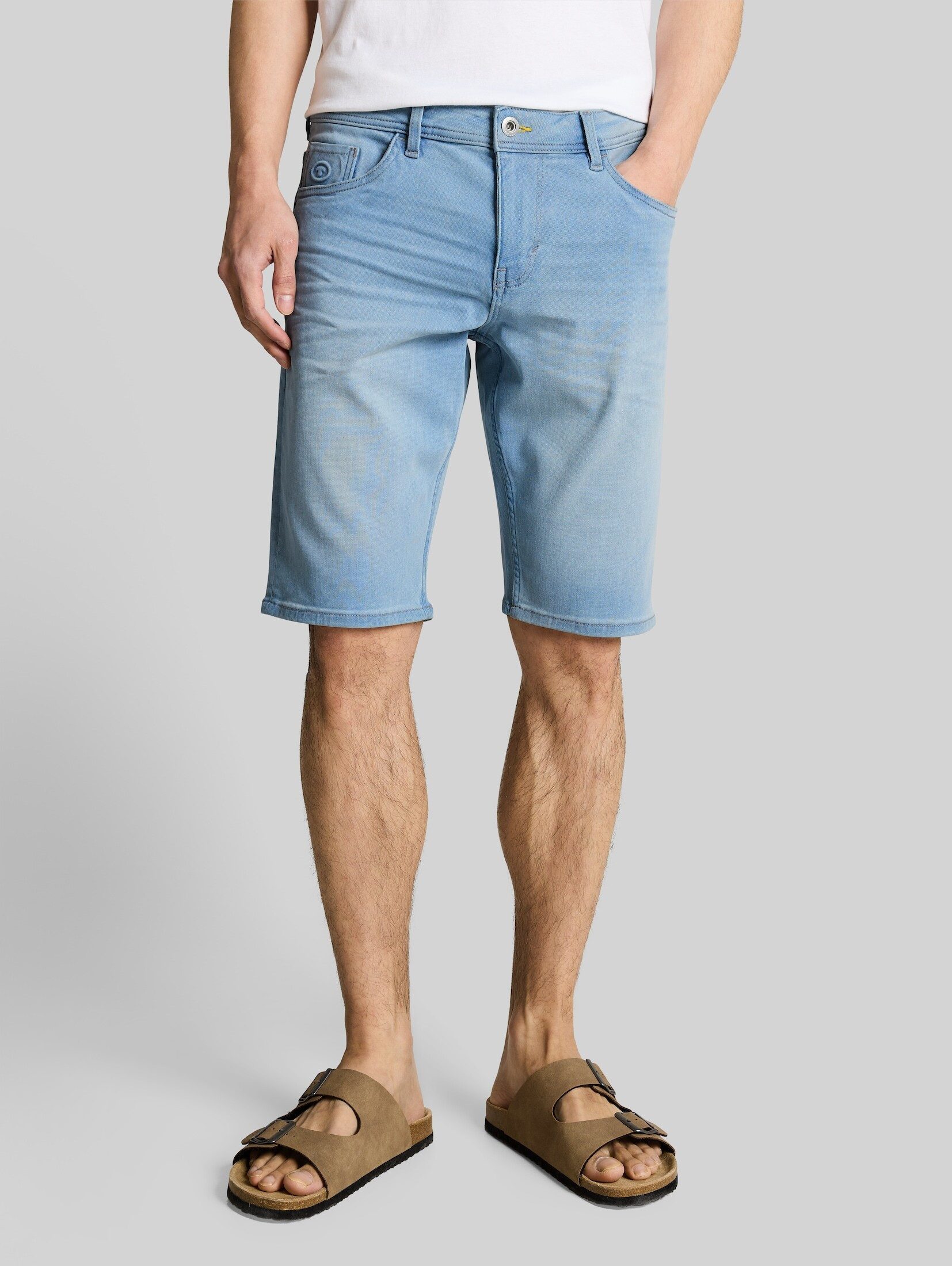 TOM TAILOR Bermudas Jeanshosen TTJOSH REGULAR SLIM Jeans Shorts mit Superstretch