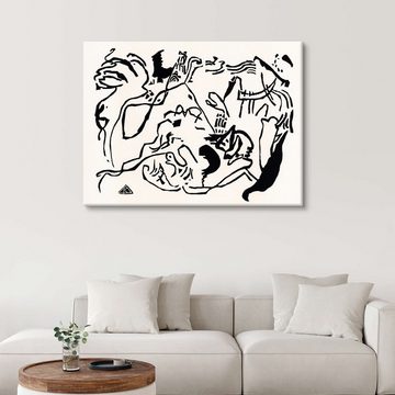Posterlounge Leinwandbild Wassily Kandinsky, Klänge, Malerei
