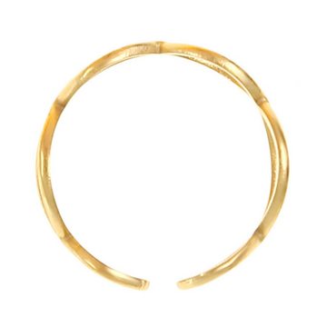 Made by Nami Fingerring Goldener Boho Edelstahl Ring Größenverstellbar & Wasserfest, Schmuck Damen Geschenke für Frauen