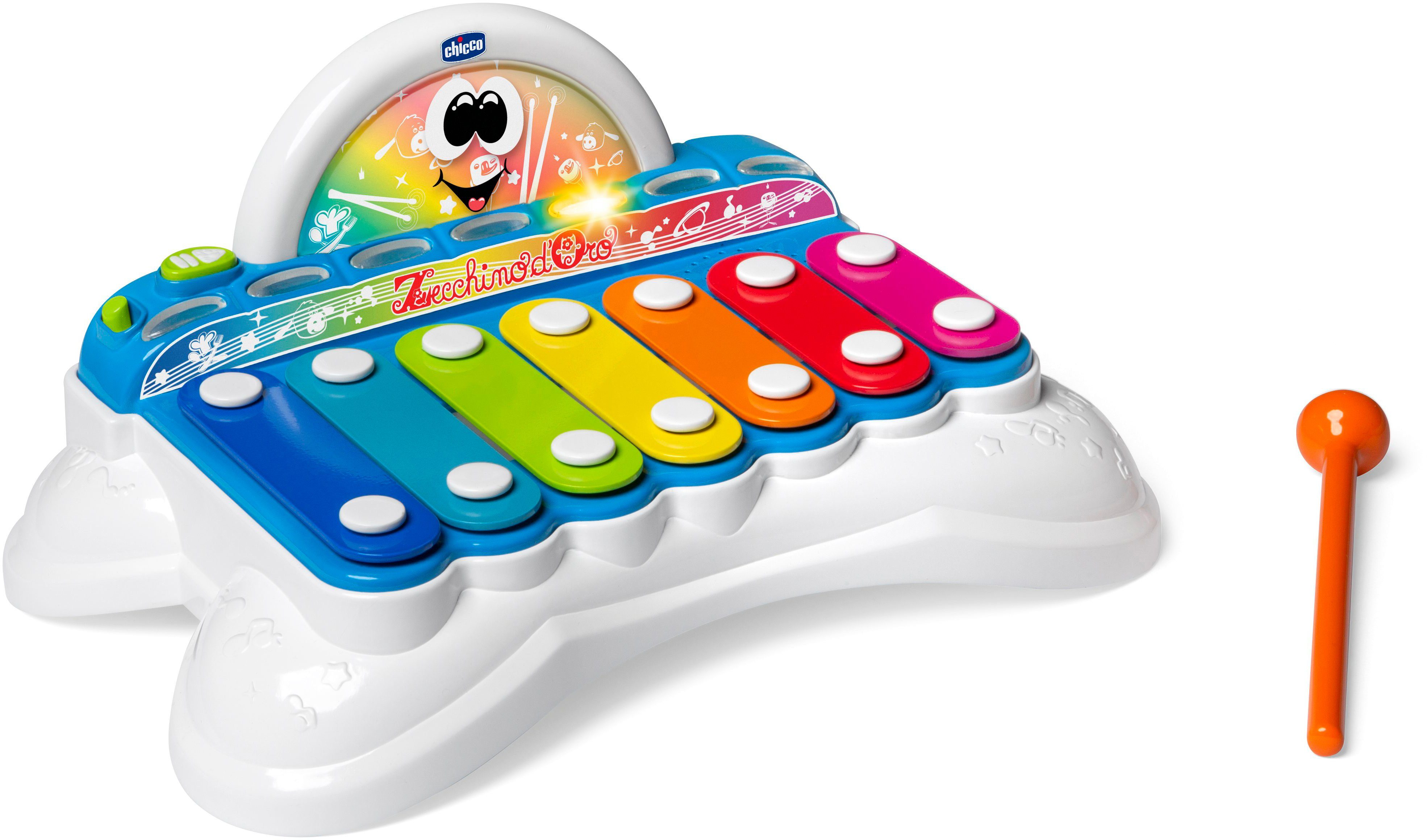 Spielzeug-Musikinstrument das Flashy und Xylophon, Licht Chicco Sound mit