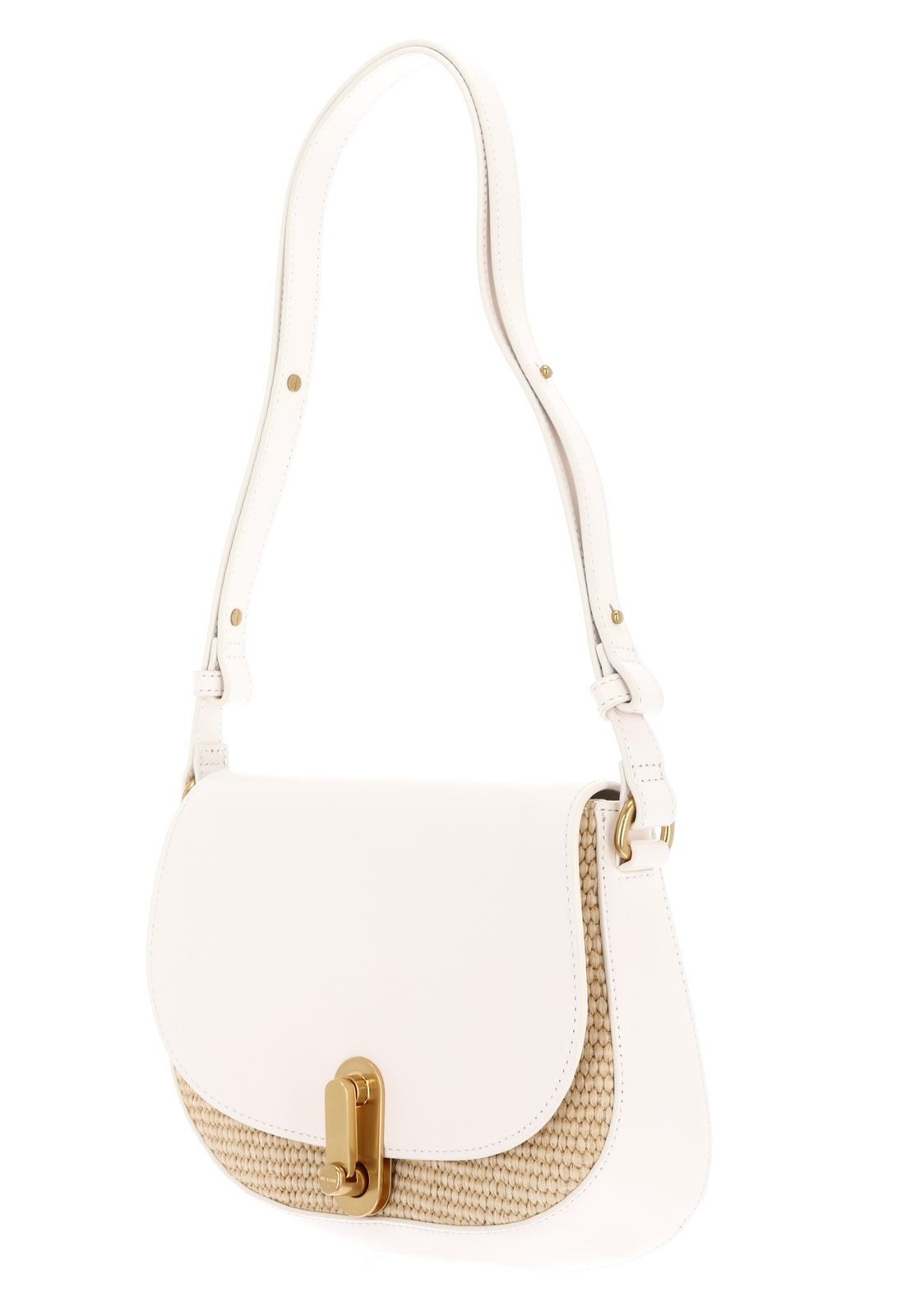 Ted Baker Schultertasche Twist Lock Detail Raffia Trim Shoulder Bag