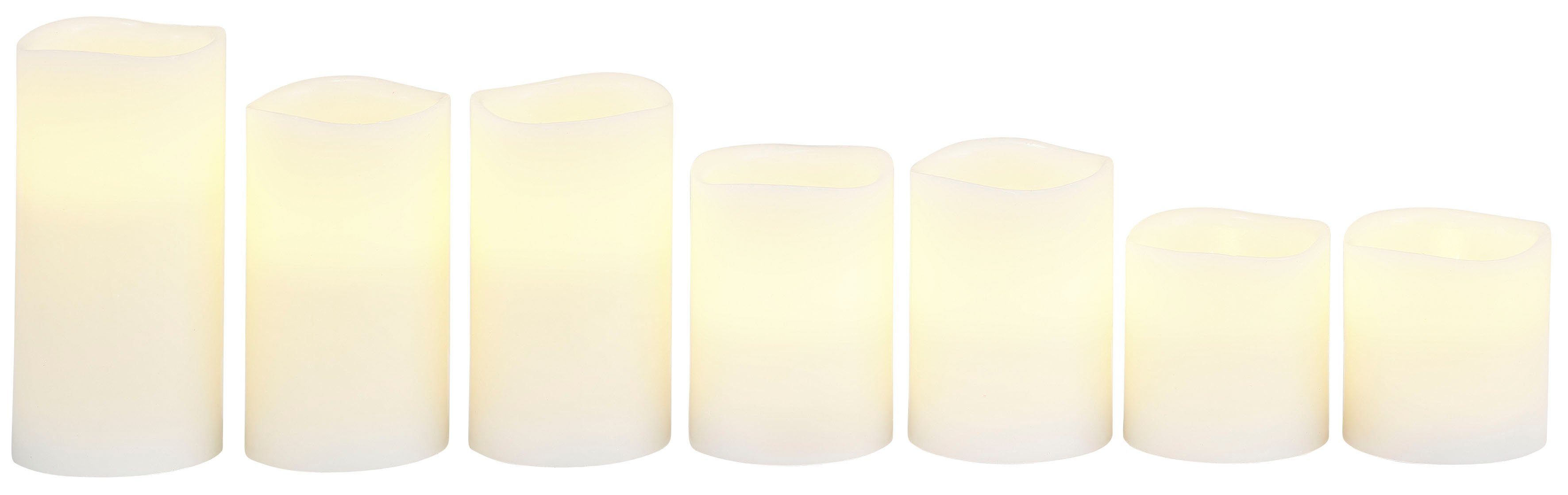 BONETTI Dekolicht LED-Kerze, Weihnachtsdeko, 7-teiliges Set, günstig online kaufen