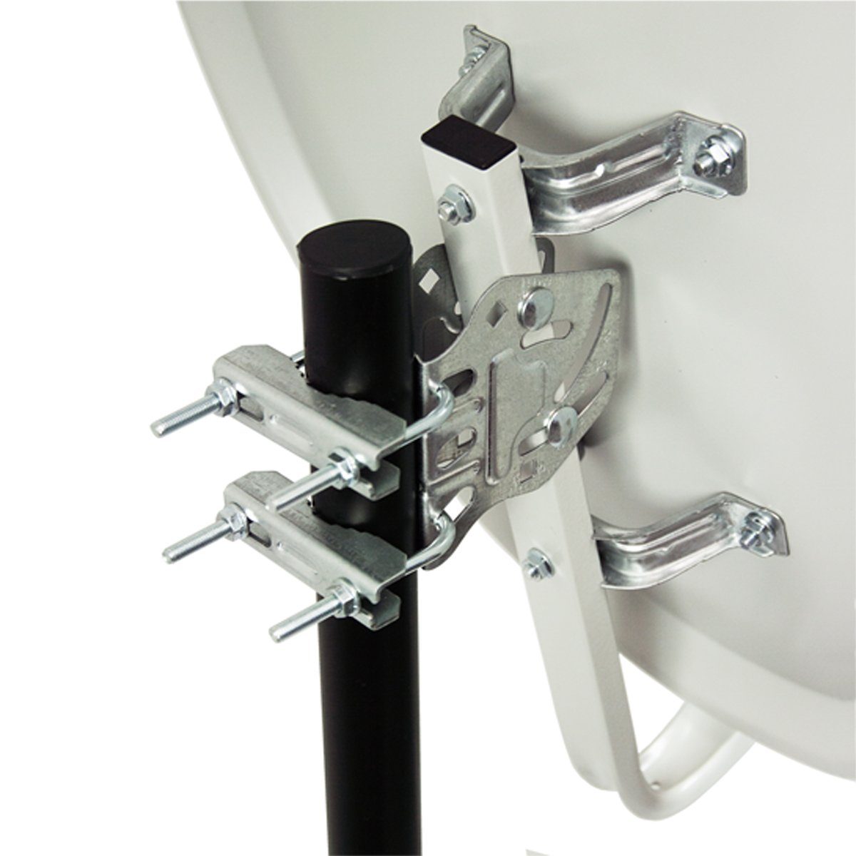 PremiumX SAT Anlage 80cm Antenne Quad LNB 50m Kabel Wandhalter 45cm SAT-Antenne – Bild 3 von 5
