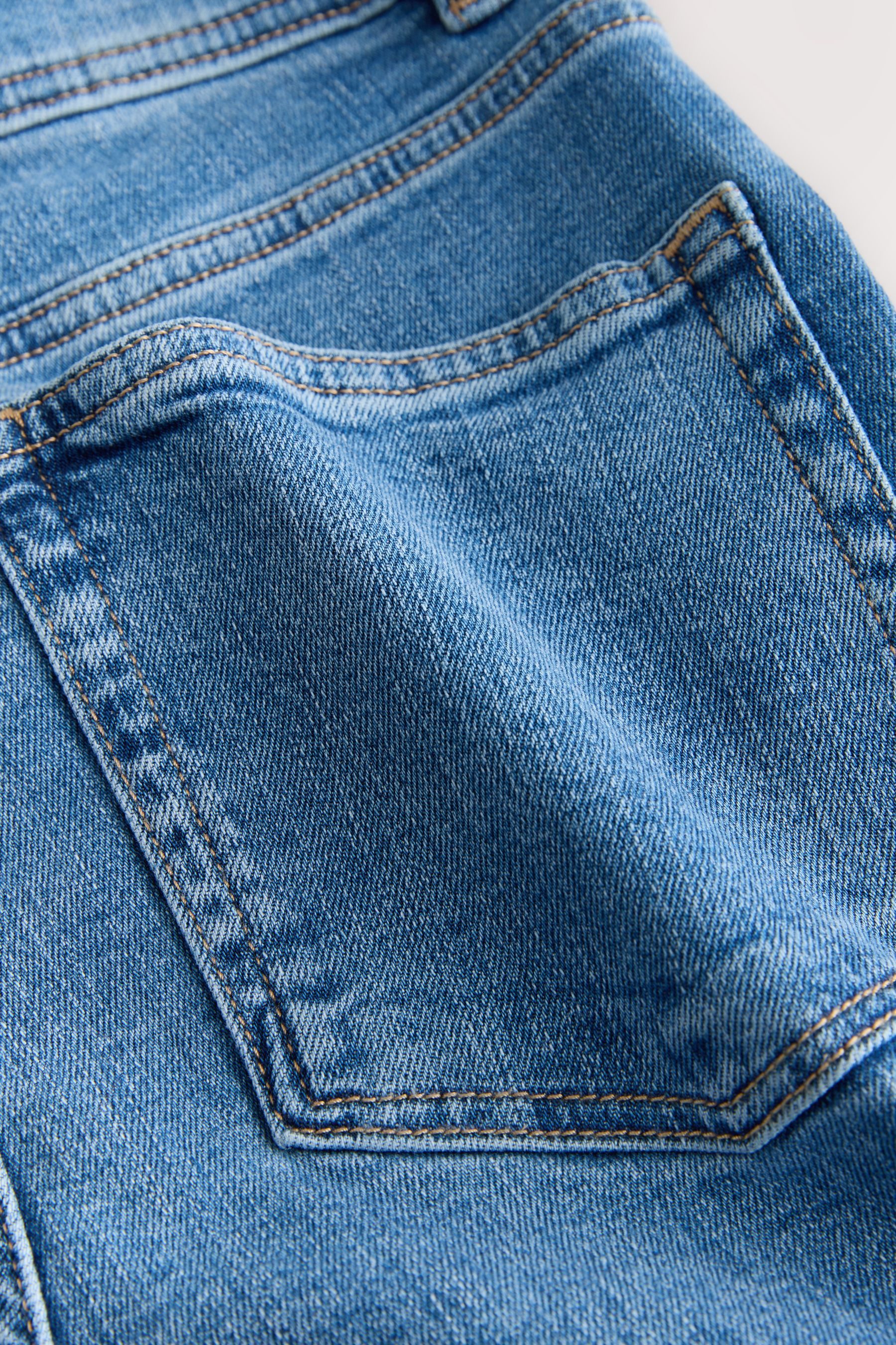 Next Weite Jeans Hochbund-Jeans mit weitem Bein + Stretch, 2er-Pack (2-tlg)