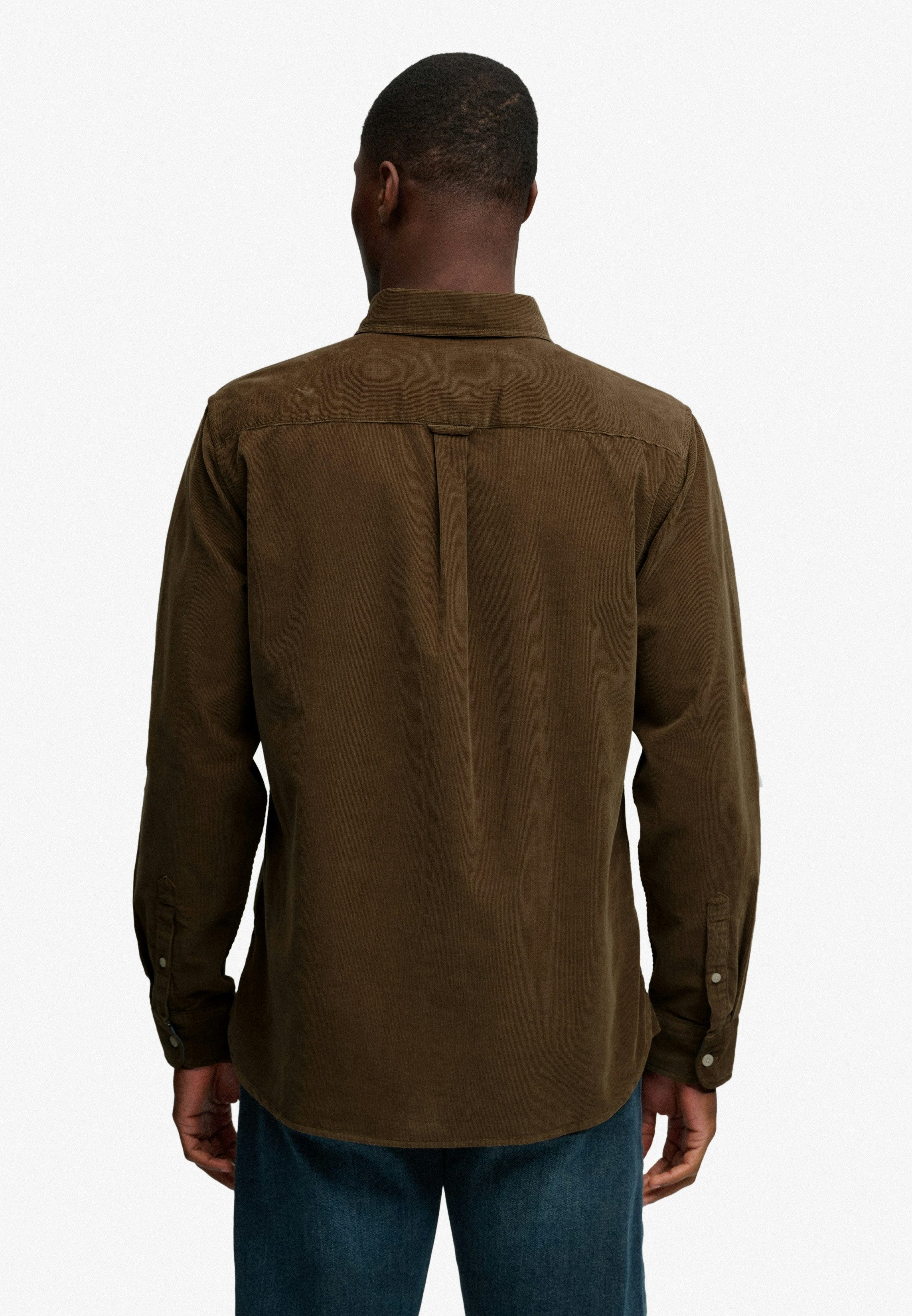 Superdry Langarmhemd CLASSIC NEEDLE CORD SHIRT Baumwolle, regular fit