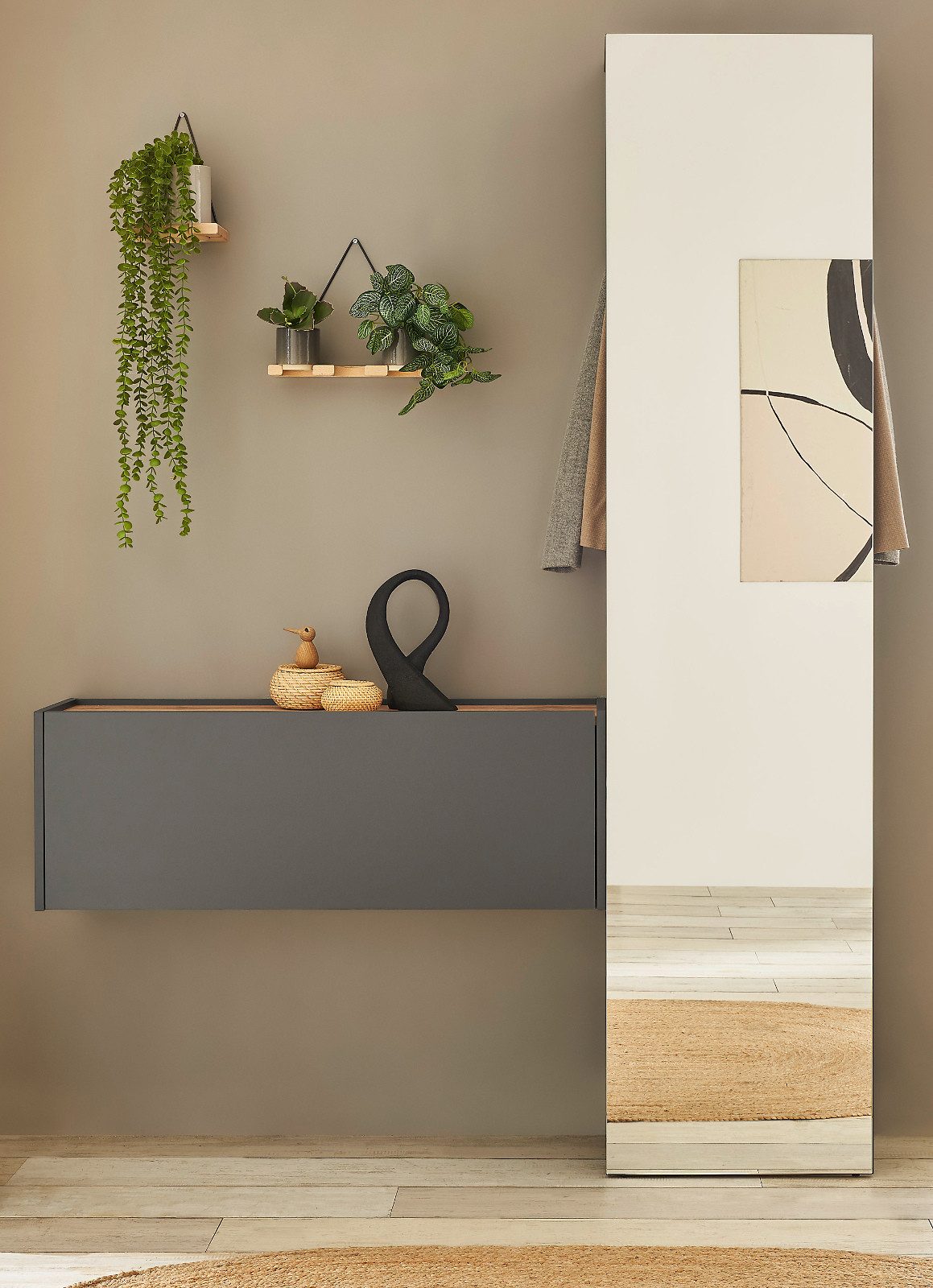 Furn.Design Garderoben-Set Center, (Flurgarderobe in grau günstig online kaufen