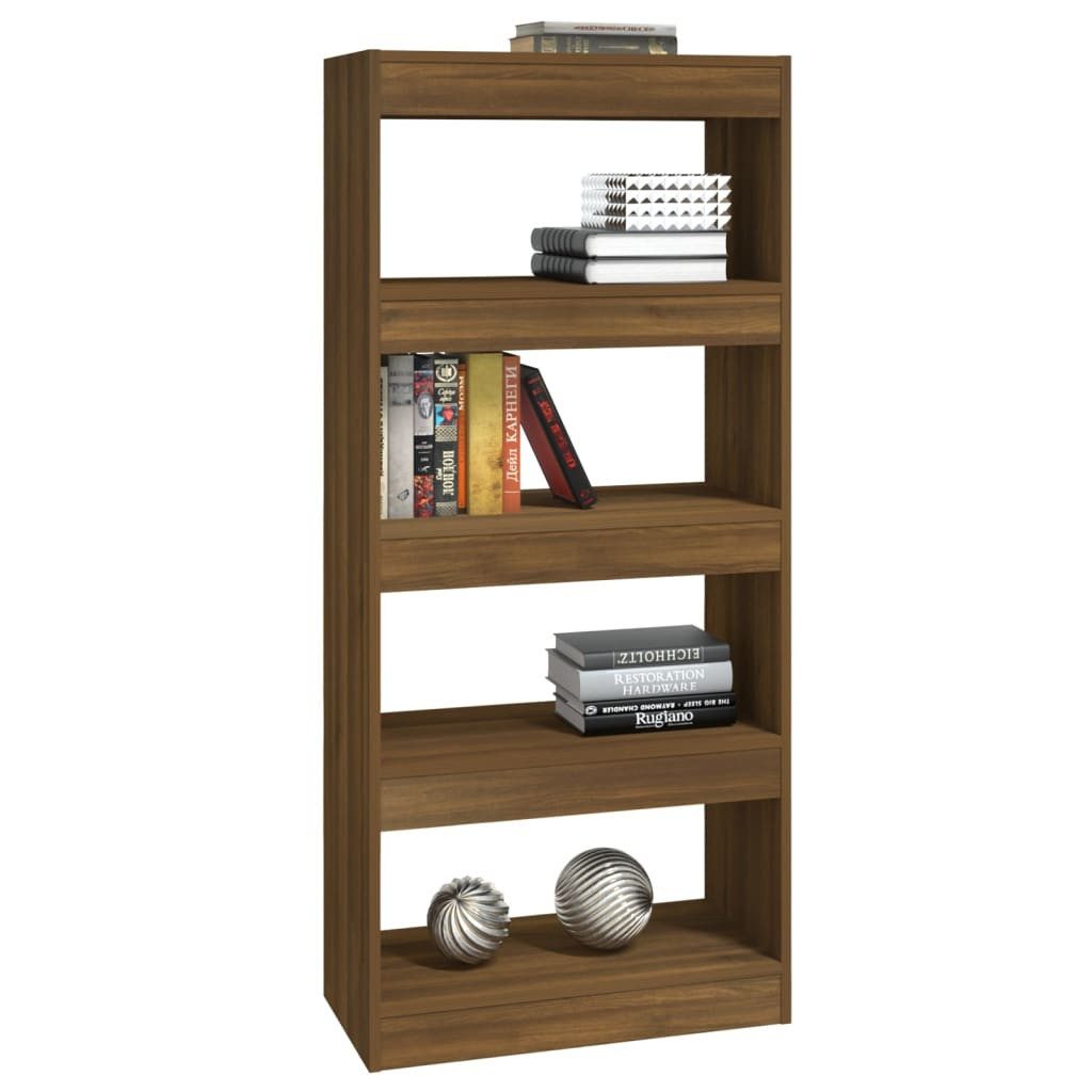 vidaXL Bücherregal Bücherregal/Raumteiler Braun Eichen-Optik 60x30x135 günstig online kaufen
