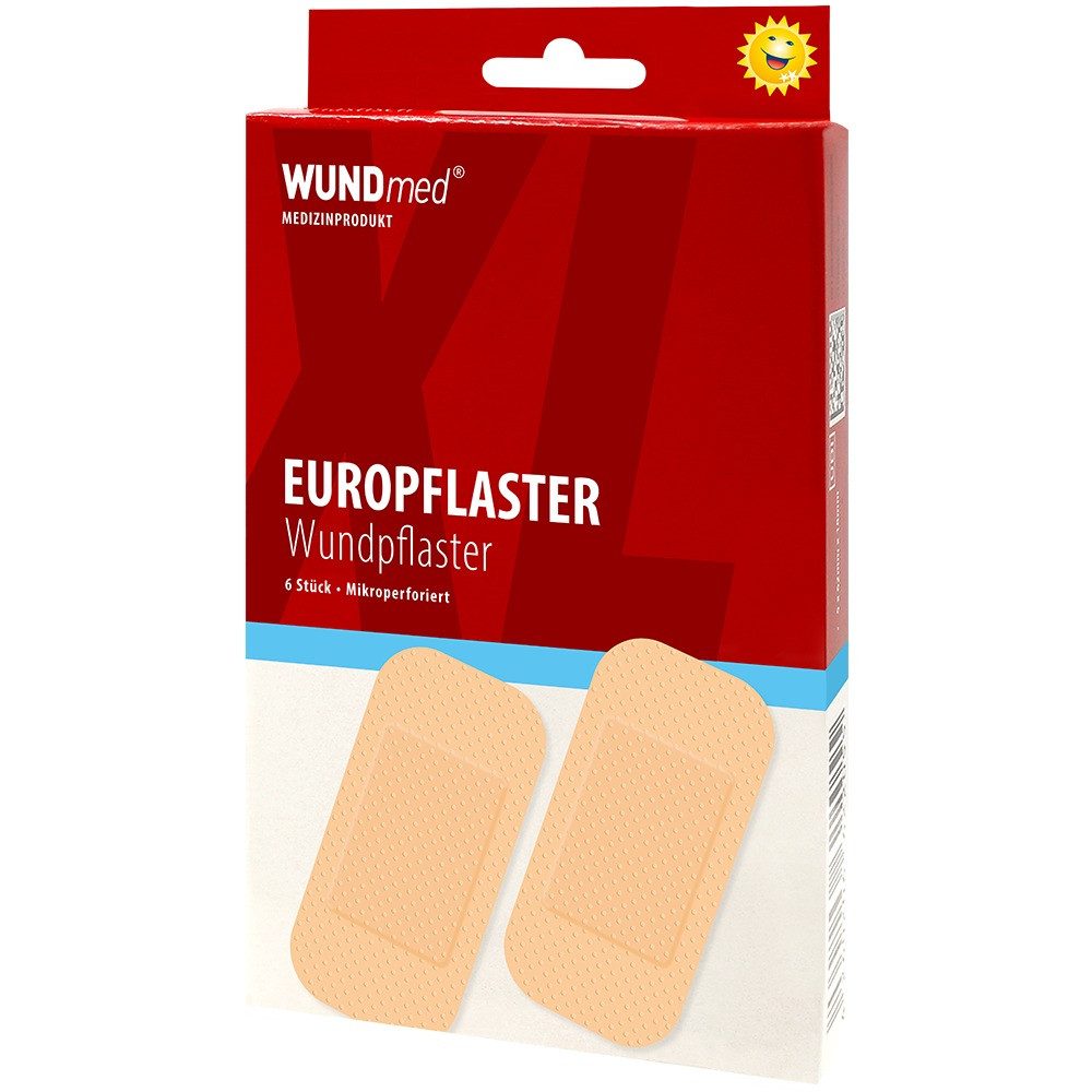 Wundmed Wundpflaster WUNDmed® Pflaster Europflaster XL beige 5,0 x 10,0 cm, 6 St.