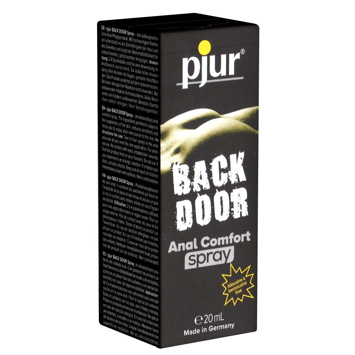 pjur Analgleitgel BACK DOOR entspannendes Aloe mit Comfort 20ml, Anal-Spray Panthenol mit und Anal Vera Spray-Flasche Spray