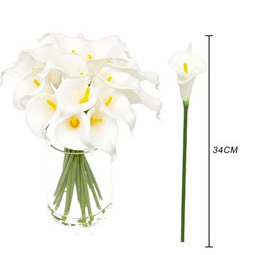 Kunstblume 20 Stück künstliche Calla Lilie, DIY-Blumengestecke, Truyuety