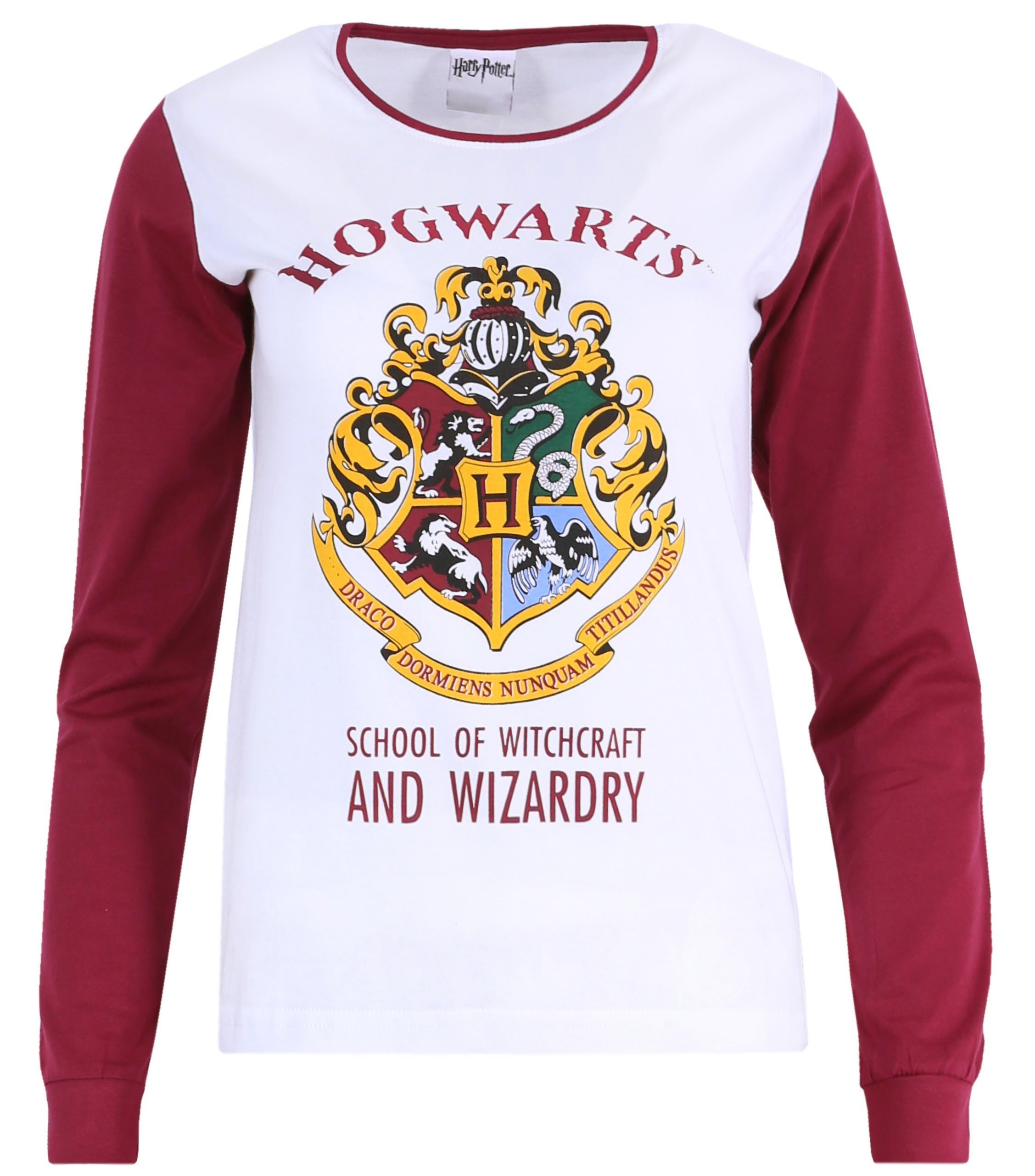 Sarcia.eu Pyjama Weiß-dunkelrotes Pyjama mit Sternenmuster Harry Potter 6 Jahre